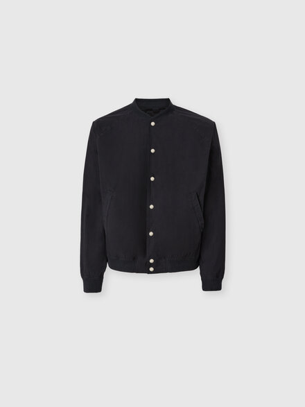 Reversible cotton bomber jacket, Beige& White  - US26SC03BW010GS72PL