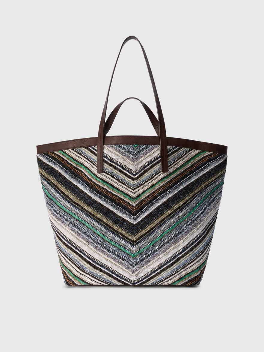 Tote bag in cotton blend