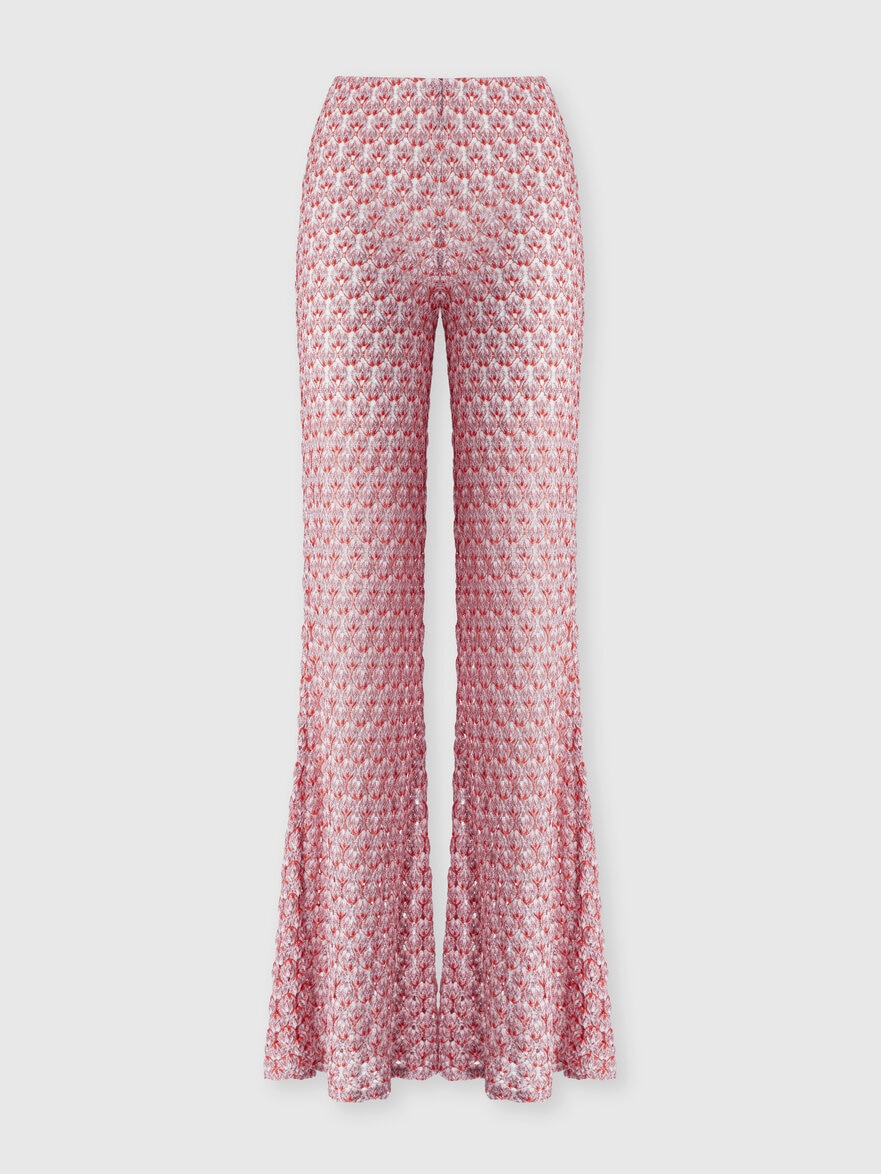 Low-rise lace pants