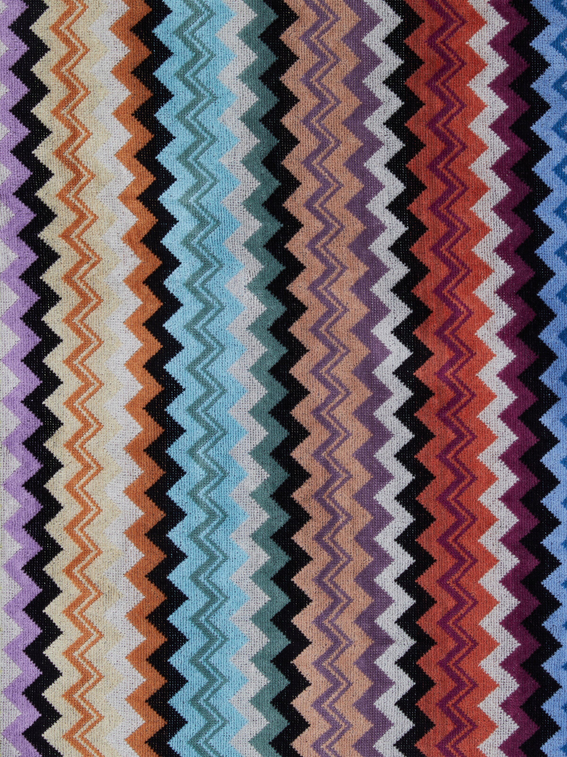 Accappatoio con cappuccio Adam in spugna di cotone chevron, Arancio - 3