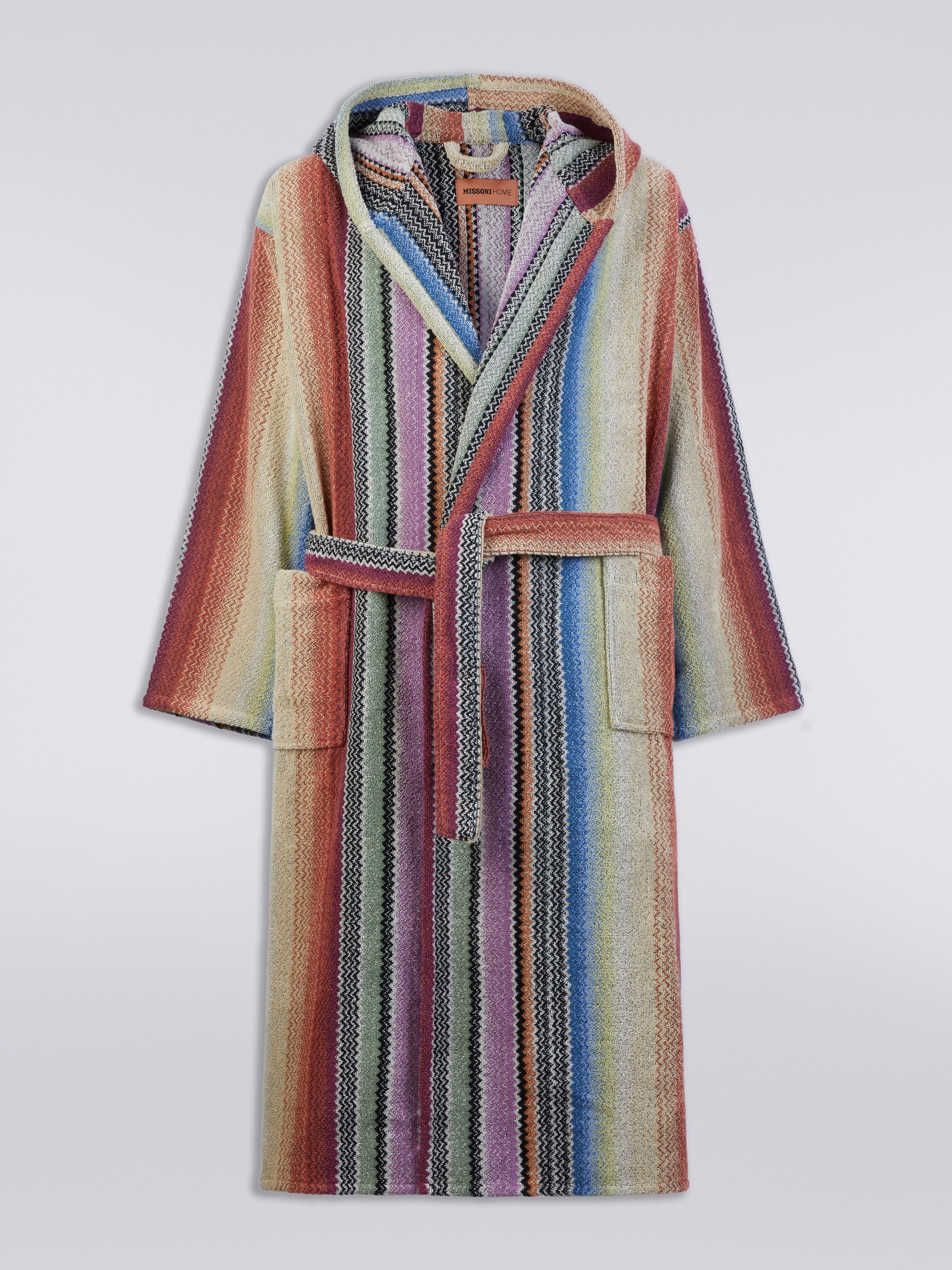 Archie Hooded Bathrobe Multicoloured Missoni