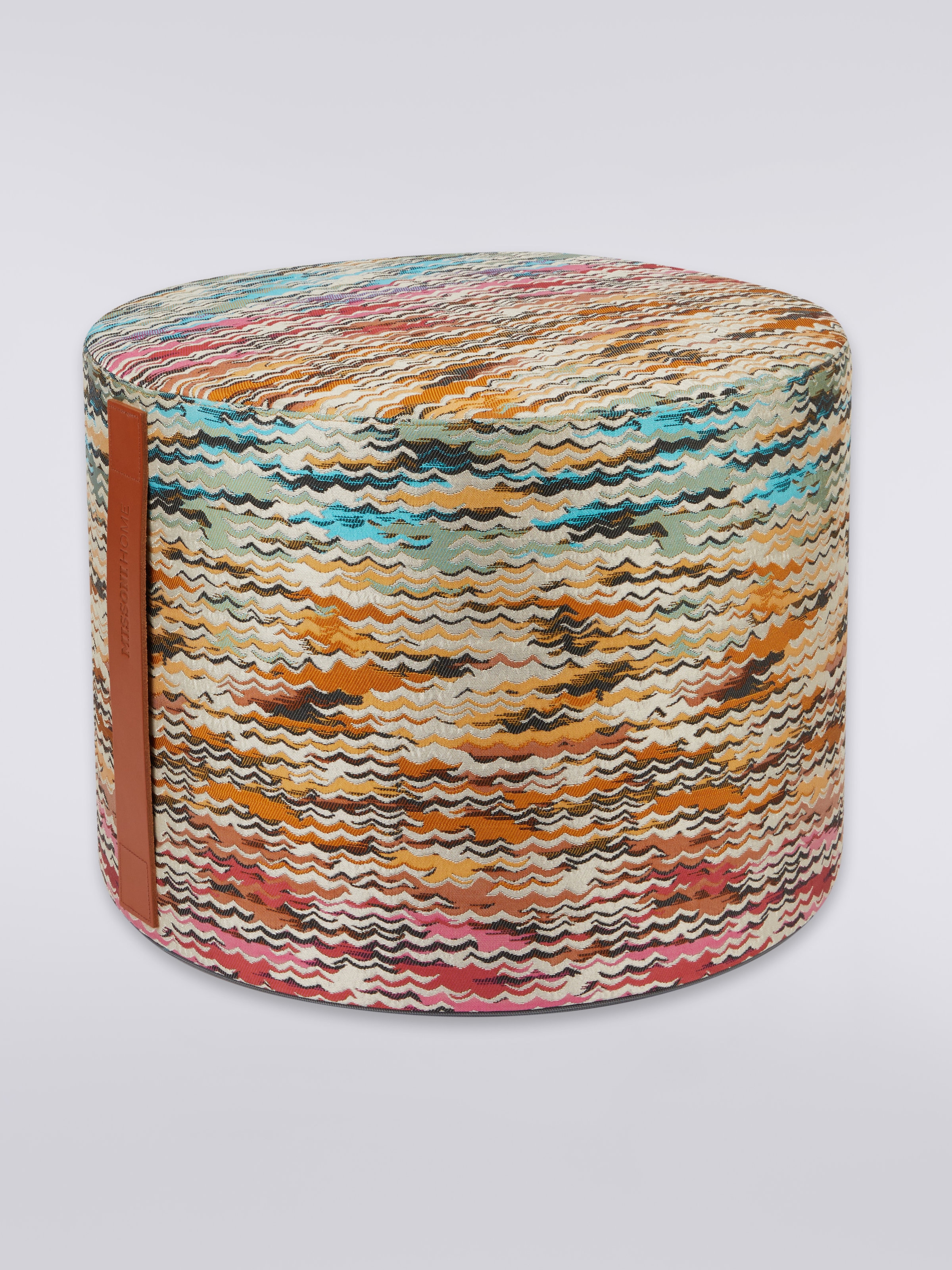 Aconcagua cylindrical pouffe 40x30 cm, Multicoloured  - 0