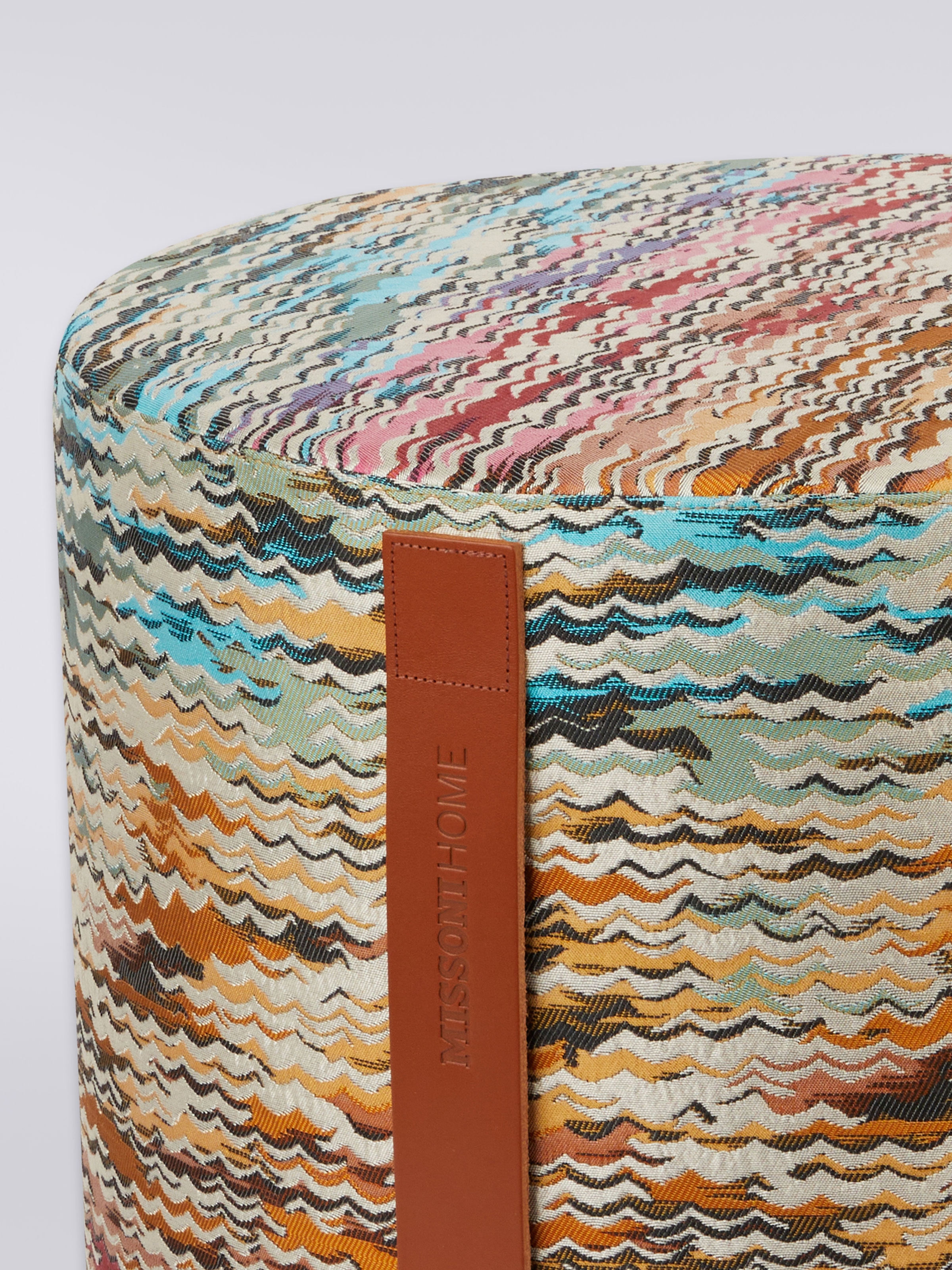 Aconcagua cylindrical pouffe 40x30 cm, Multicoloured  - 1