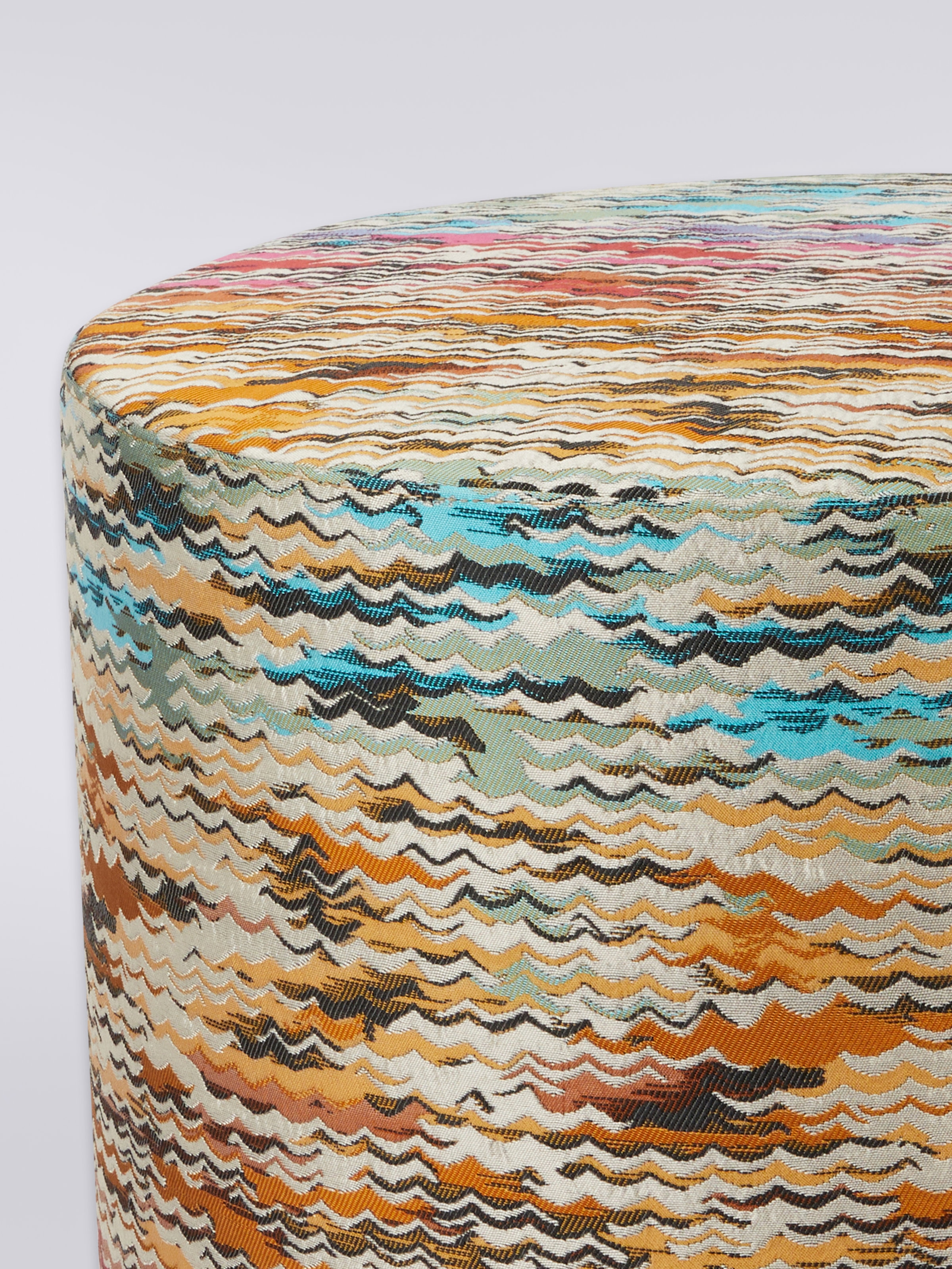 Pouf cylindrique Aconcagua 40x30 cm, Multicolore  - 2