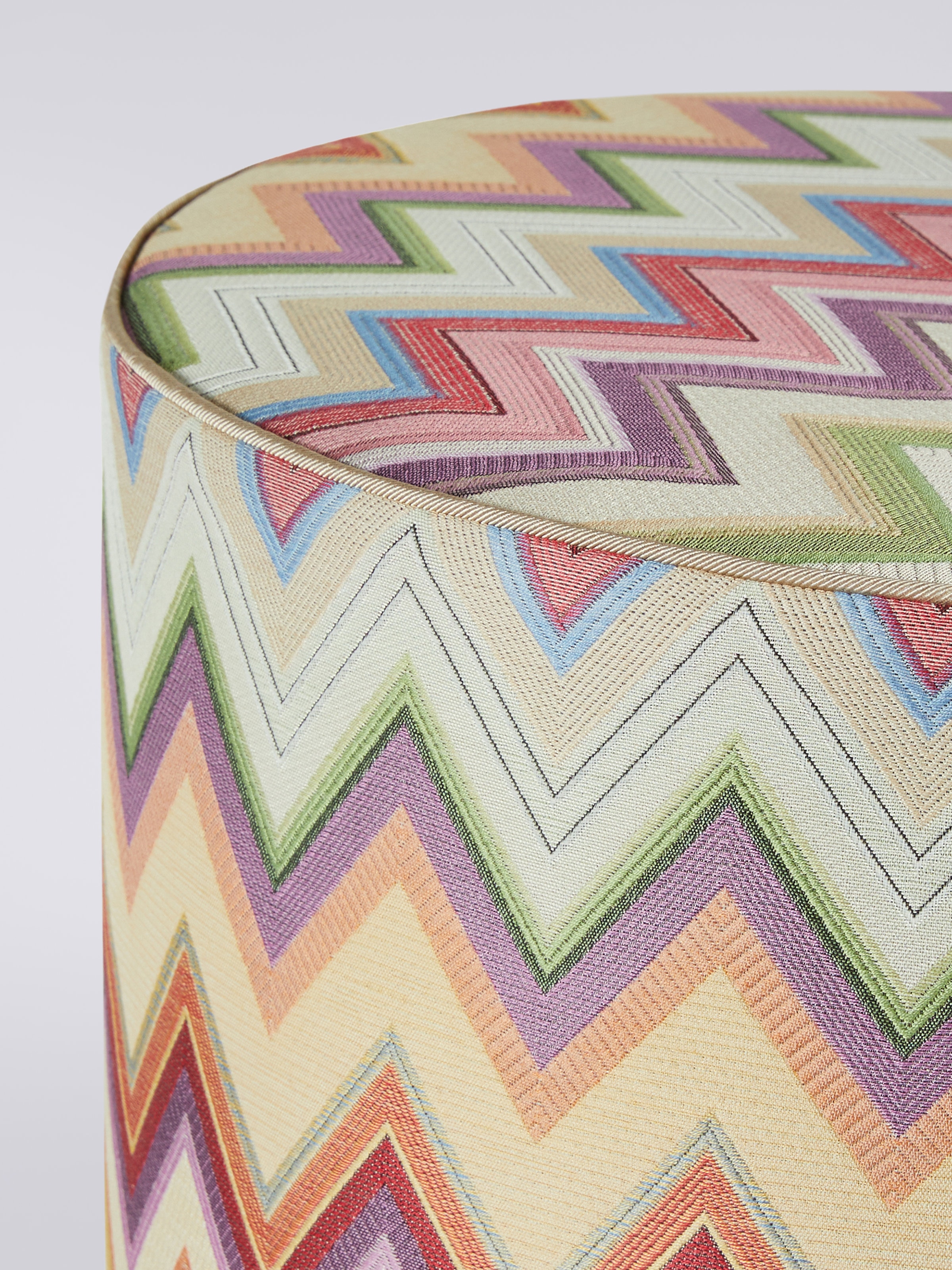 Pouf cylindrique Agadir 40x30 cm, Multicolore  - 1