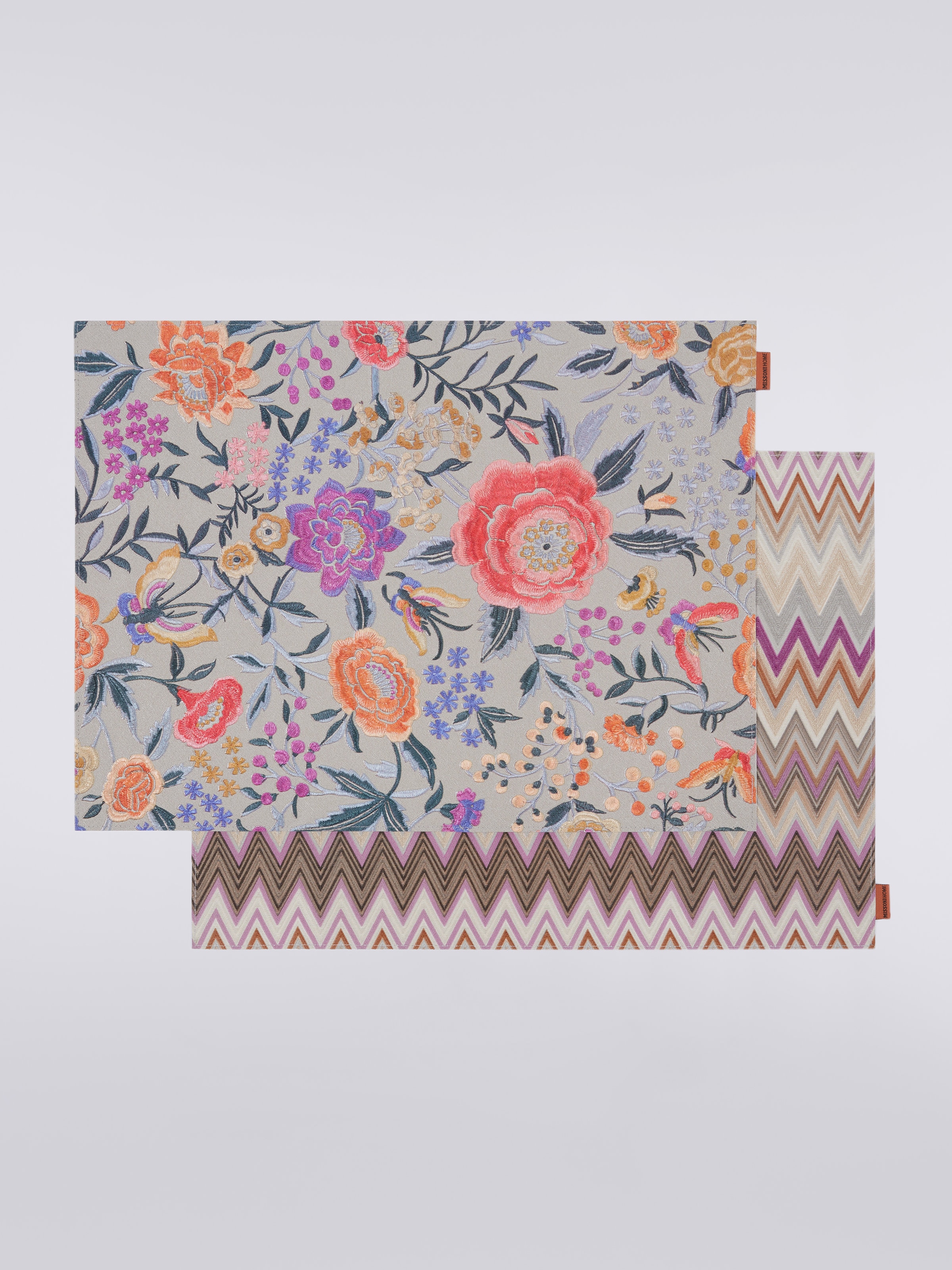Pair of Papermat placemats 35x48 cm, Red  - 1