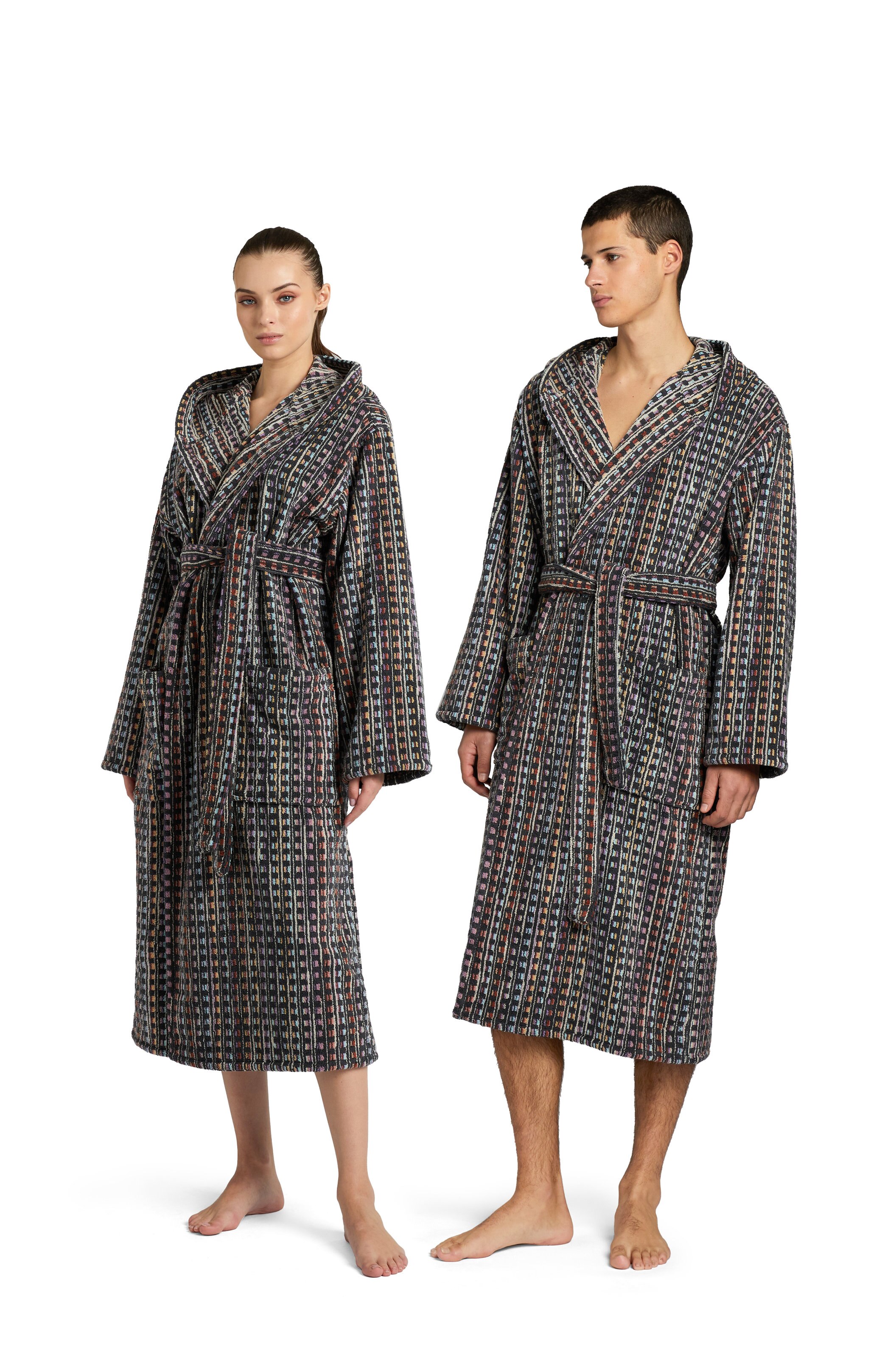 Benji bathrobe, VIOLA MULTICOLOR - 1