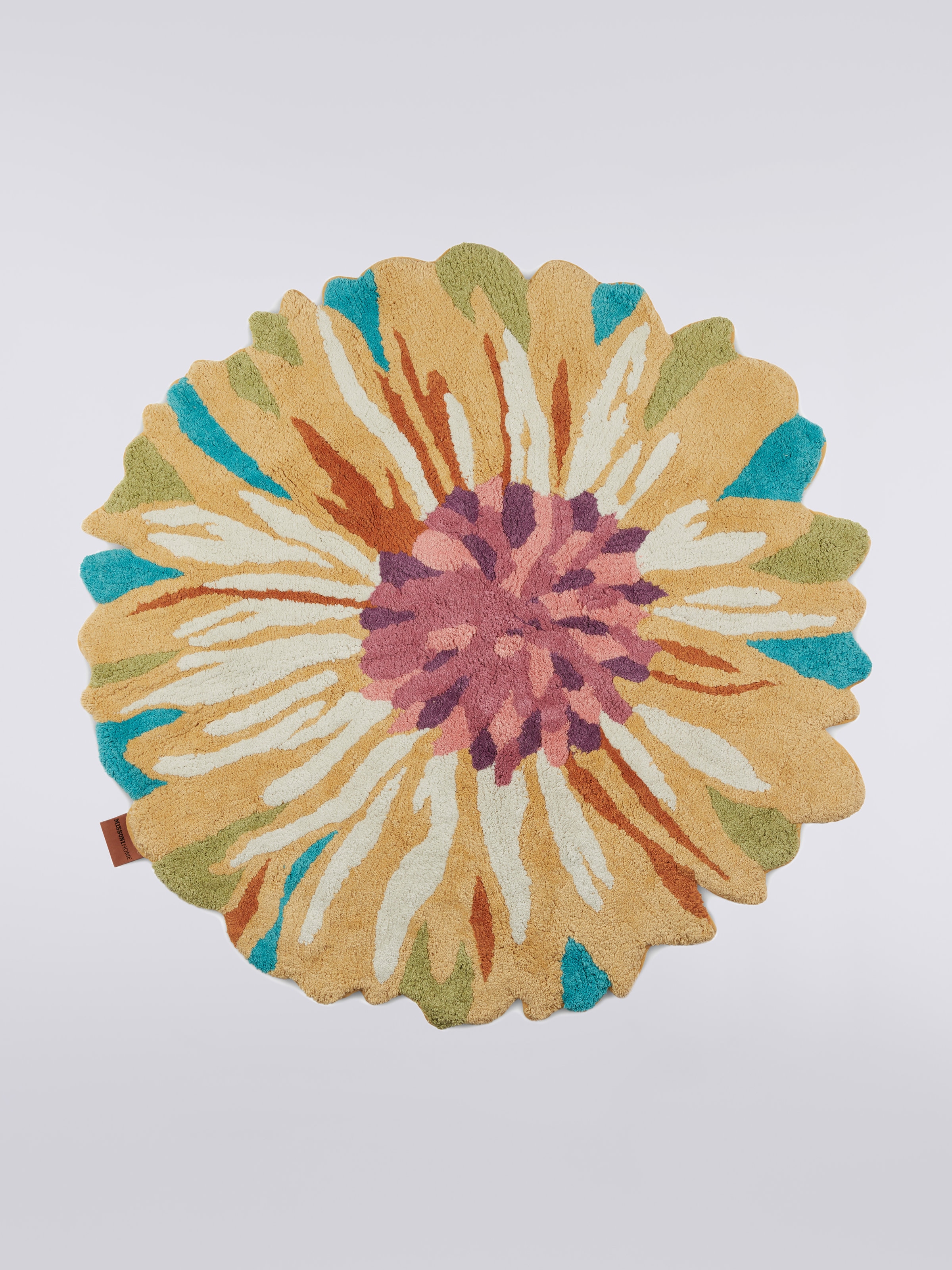 Alfombrilla de baño floral Blandine 80 cm , Multicolor  - 0