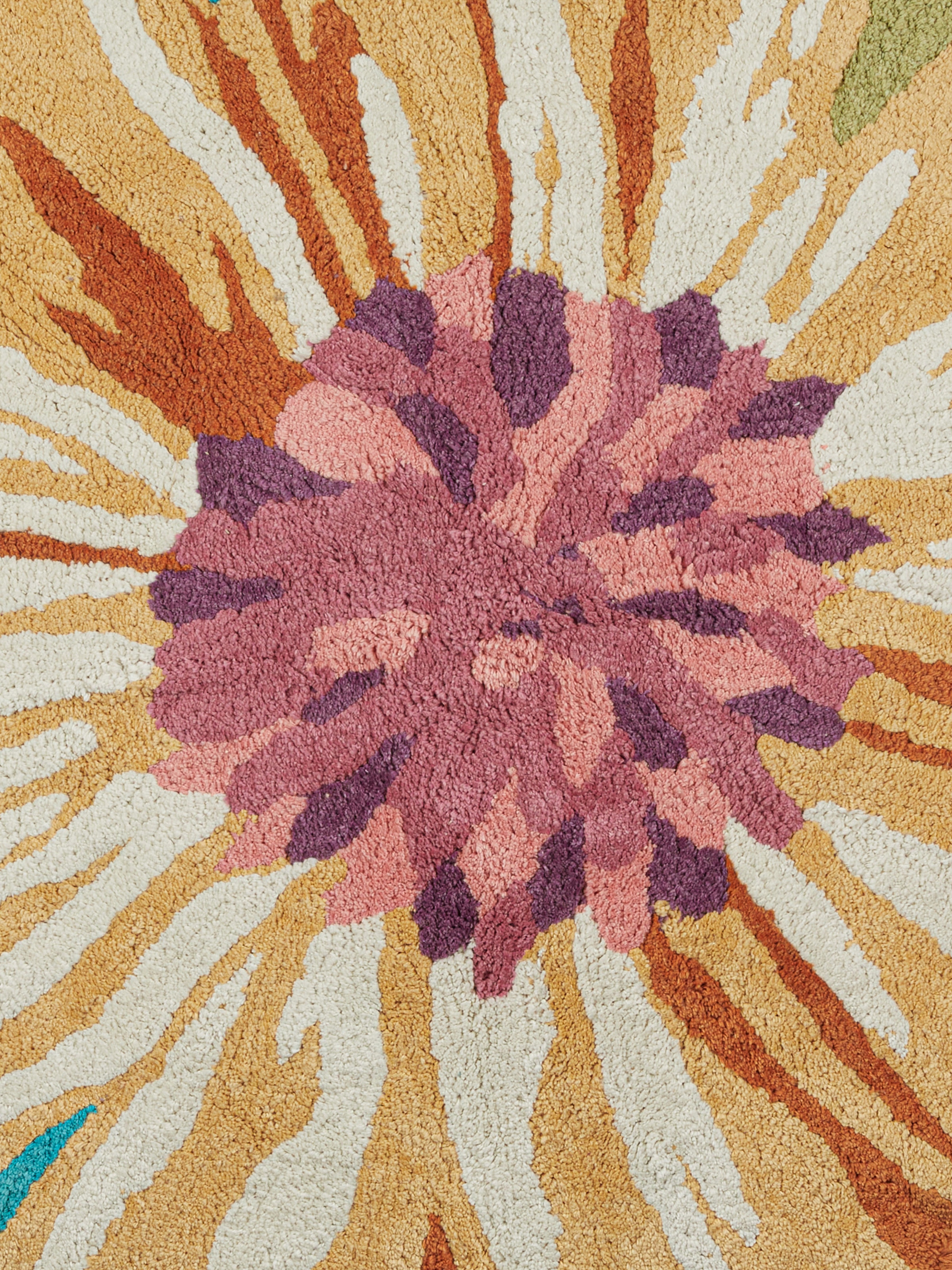 Blandine floral bath mat 80 cm , Multicoloured  - 2