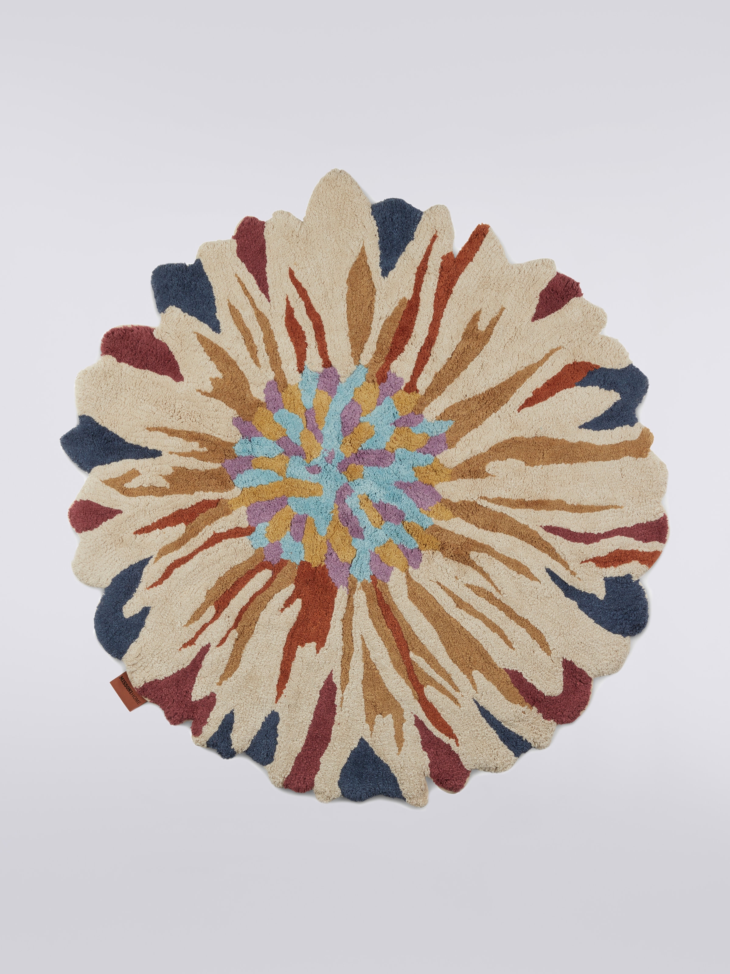 Tapis de bain Blandine floral 80 cm , Violet  - 0