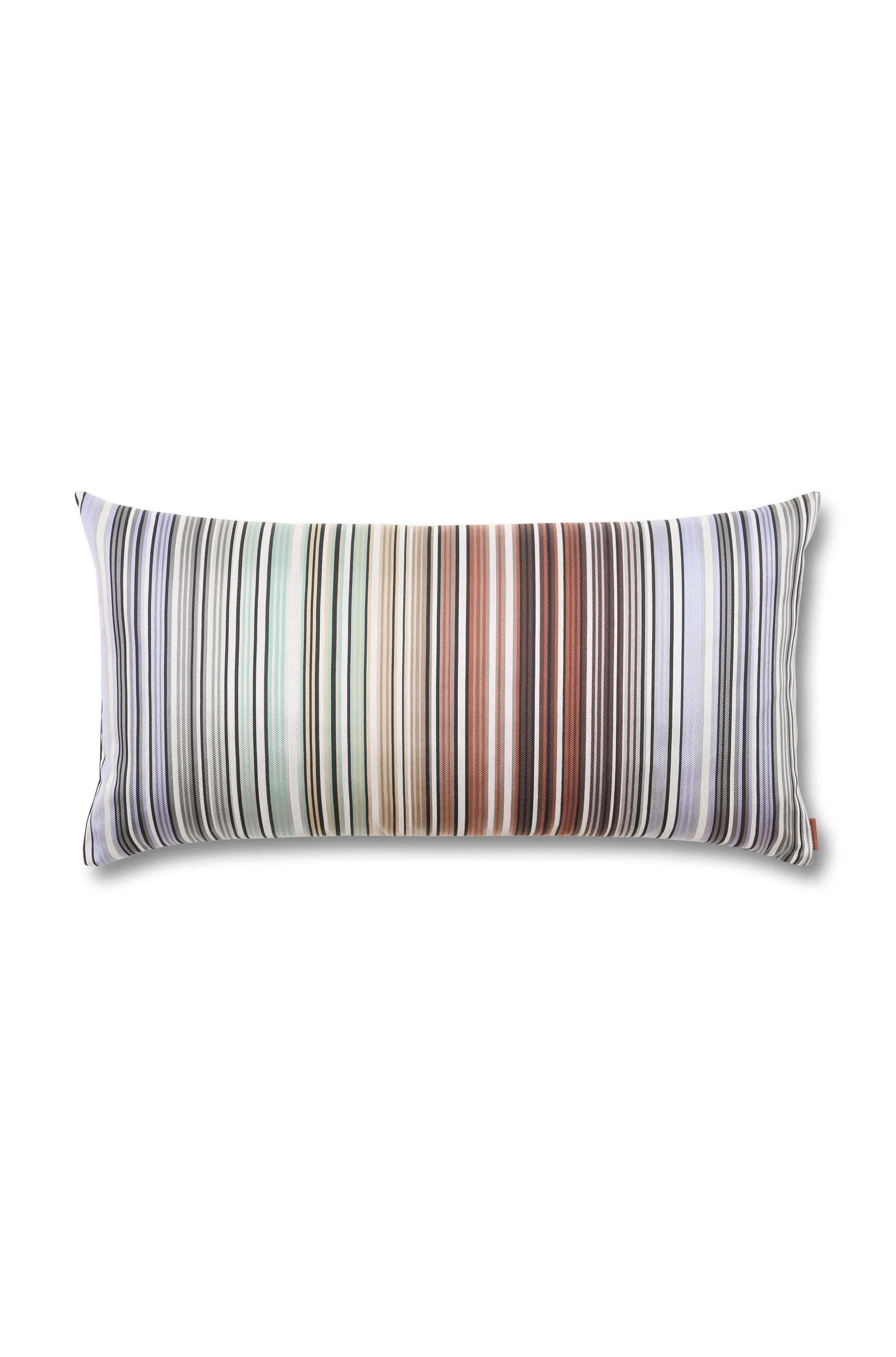 Brighton rectangular cushion 30x60 cm, Black Multicoloured  - 0
