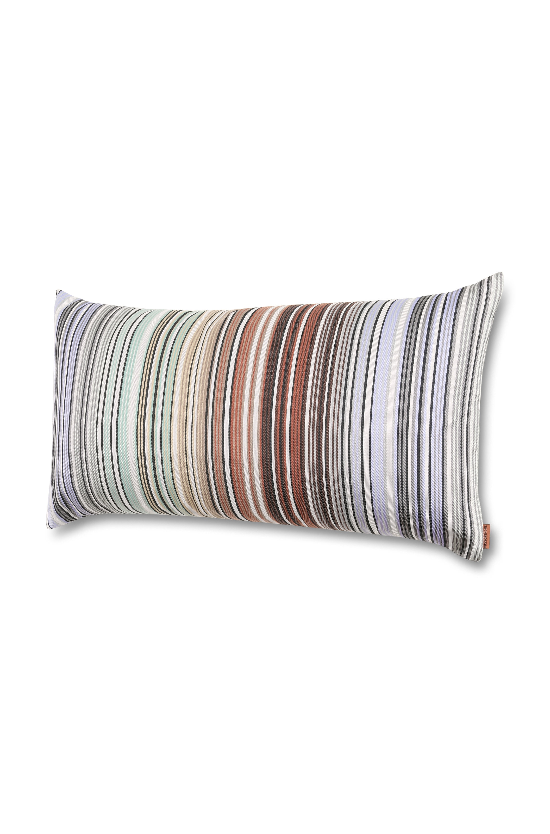 Brighton rectangular cushion 30x60 cm, Black Multicoloured  - 1