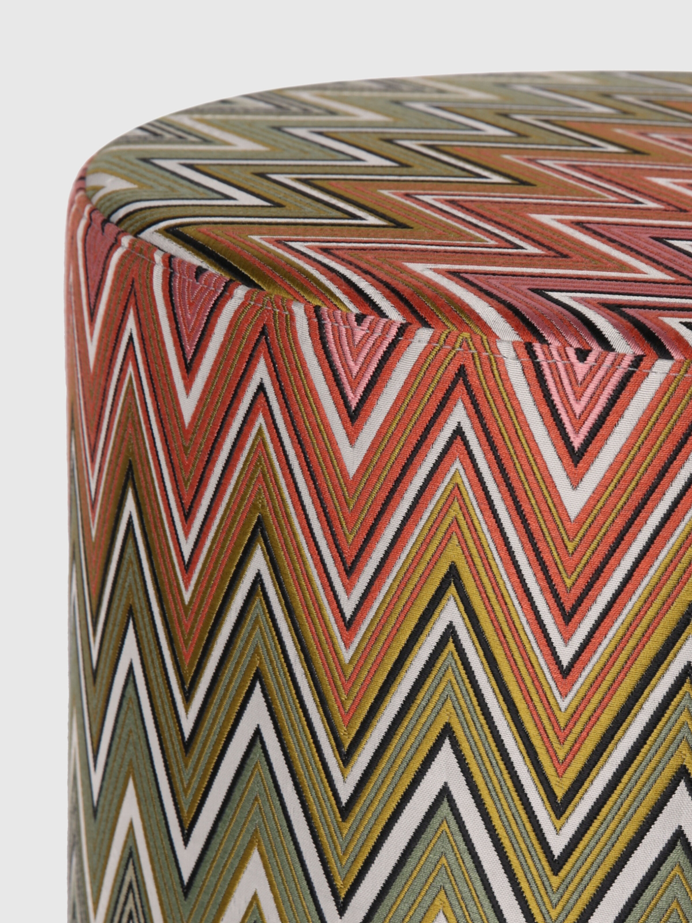 Birmingham Cylinder Pouf, Multicoloured  - 1