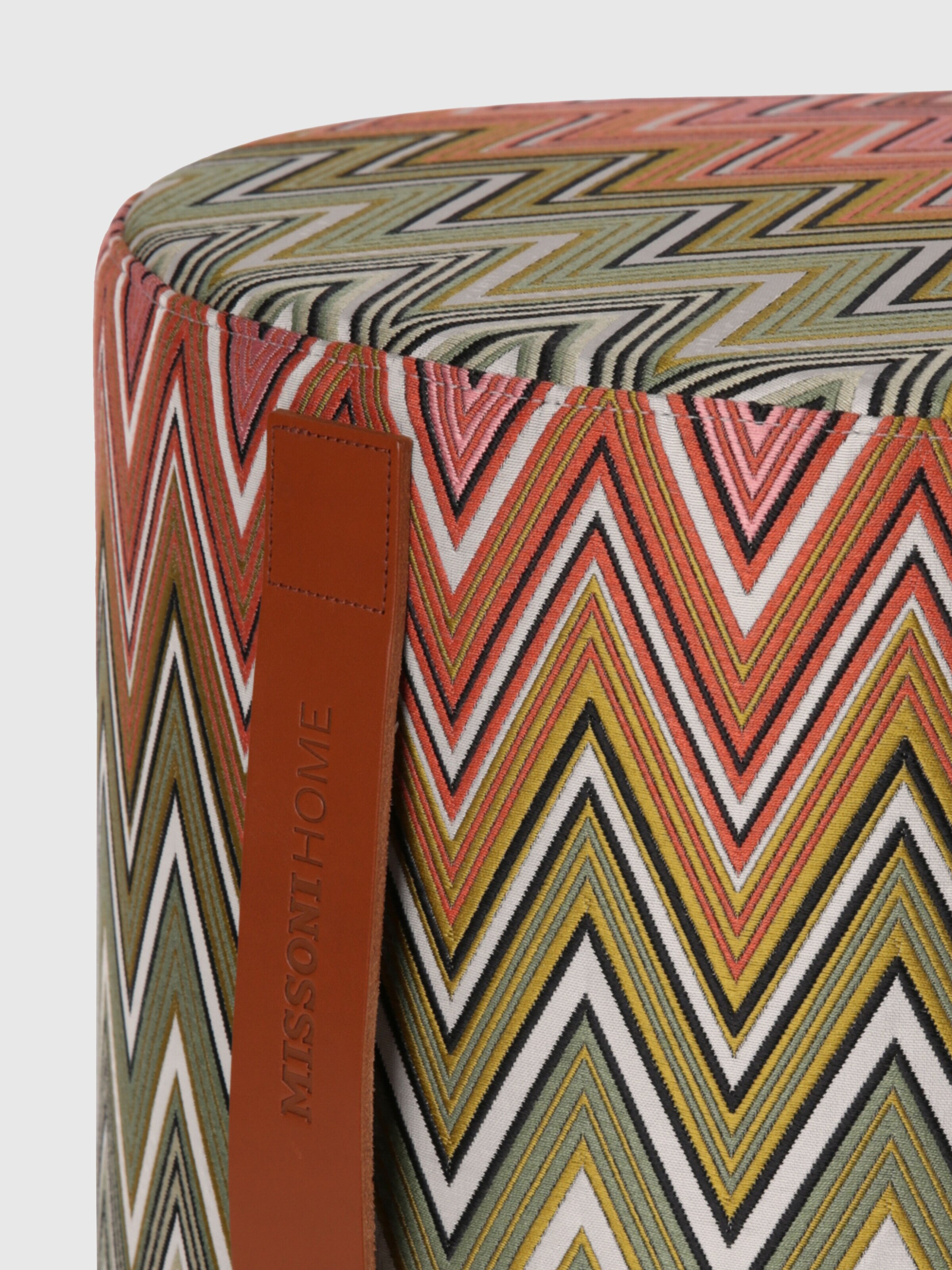 Birmingham Cylinder Pouf, Multicoloured  - 2