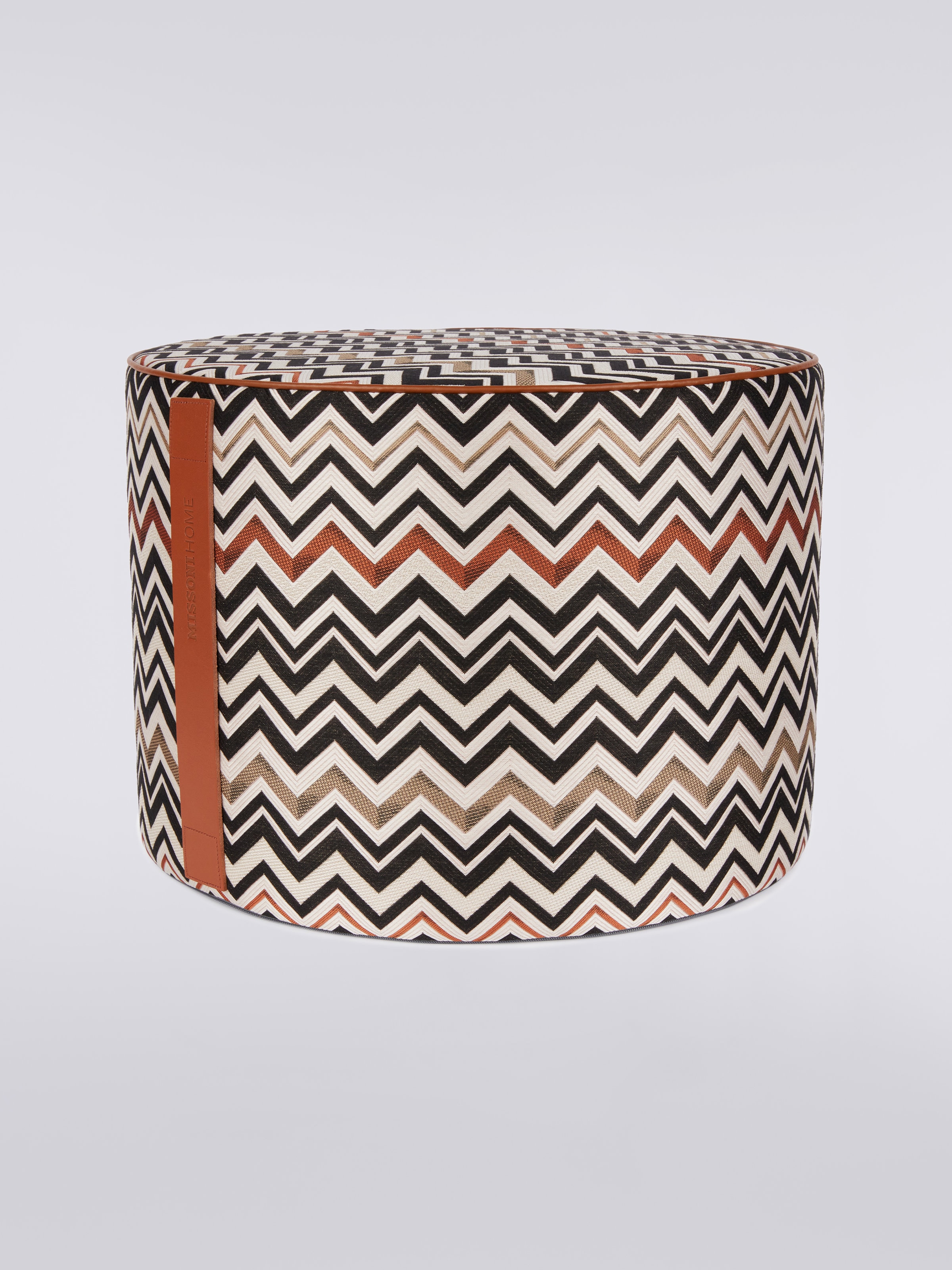 Belfast cylindrical pouffe 40x30 cm, Multicoloured  - 0