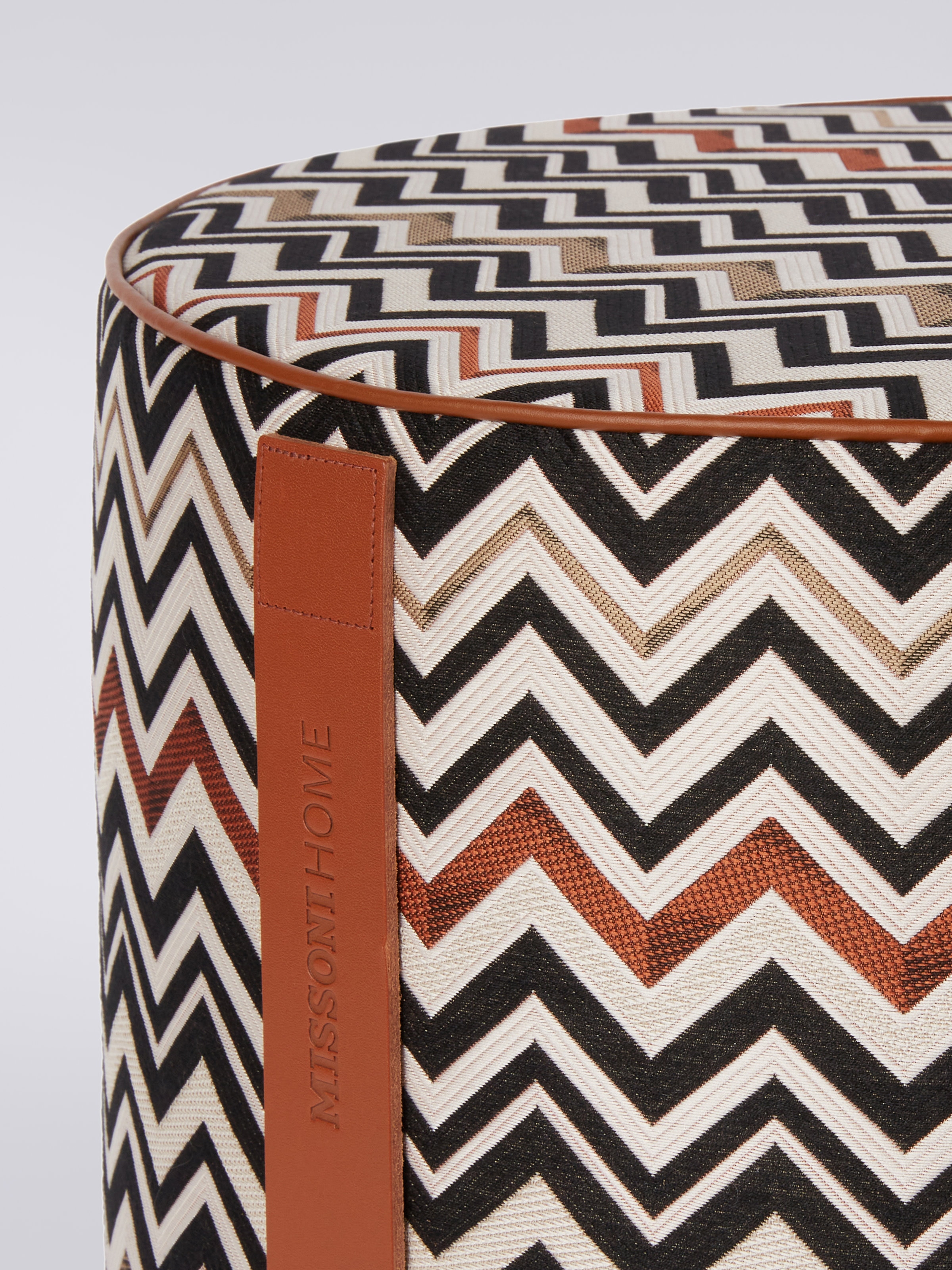 Belfast cylindrical pouffe 40x30 cm, Multicoloured  - 2
