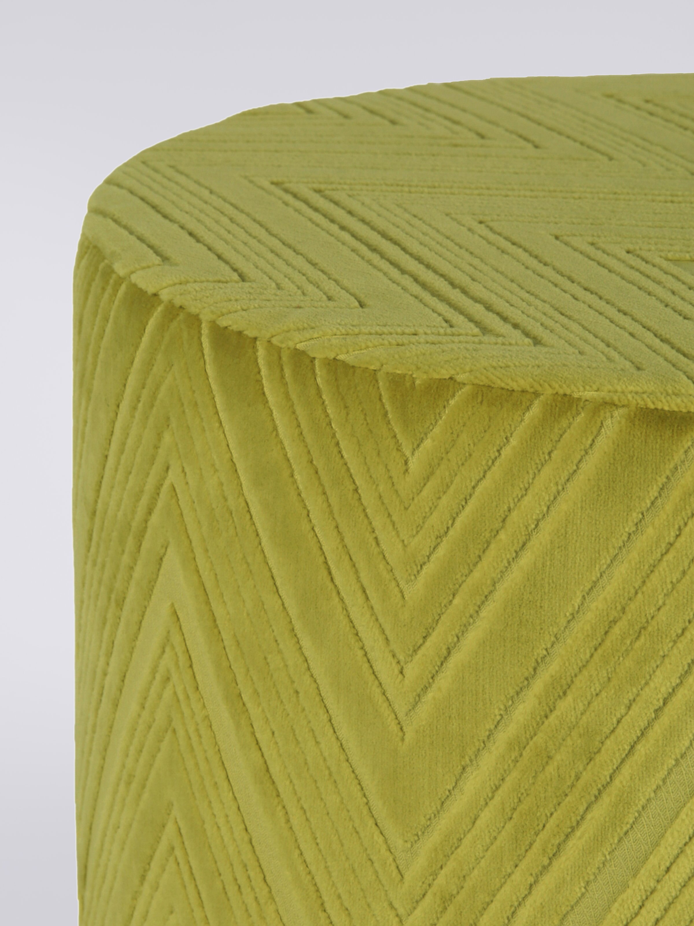 Basel cylindrical pouffe 40x30 cm, Gold - 1