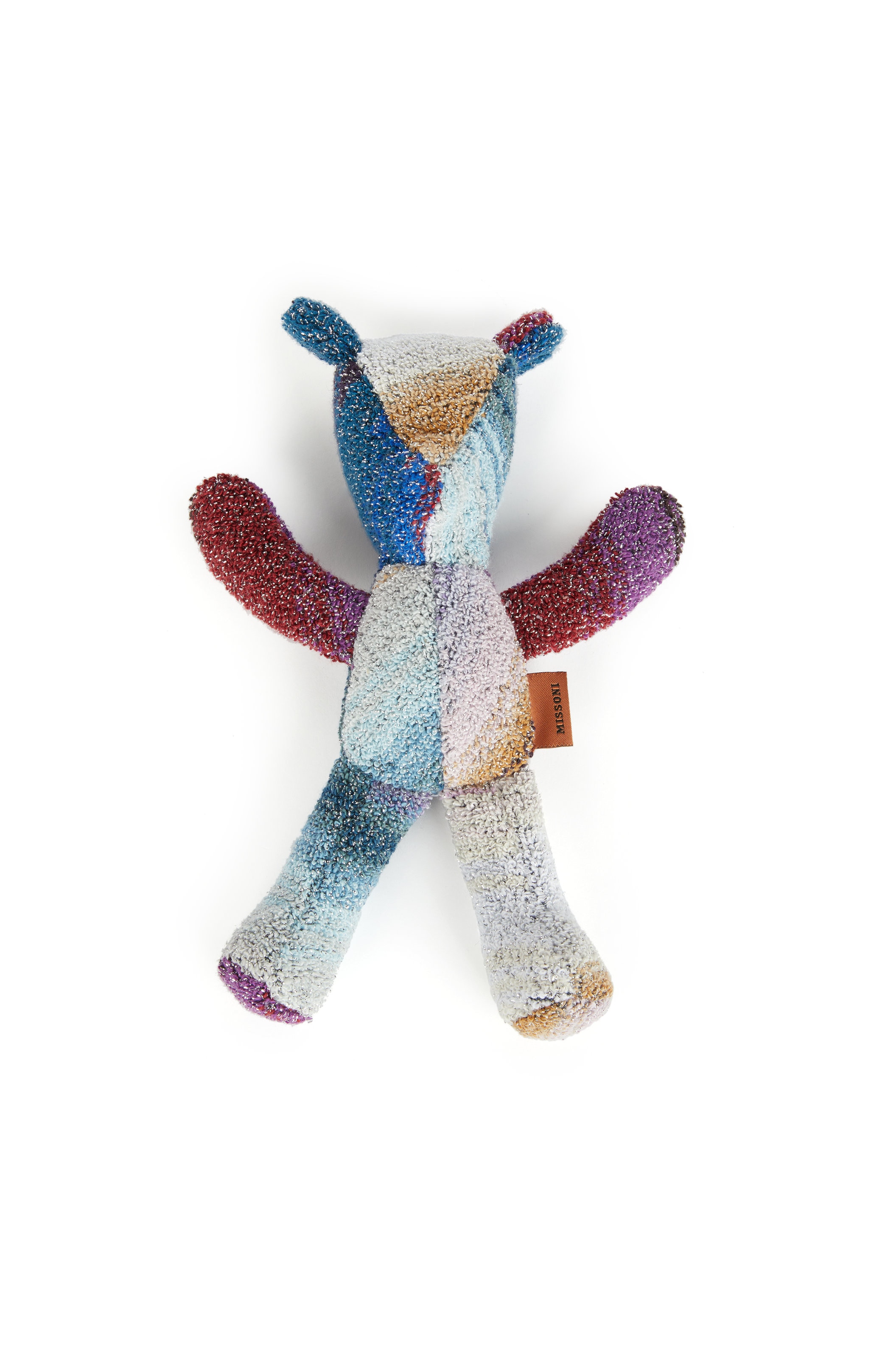 Cotton And Lurex Brown Bear Puppet , Multicoloured  - 0