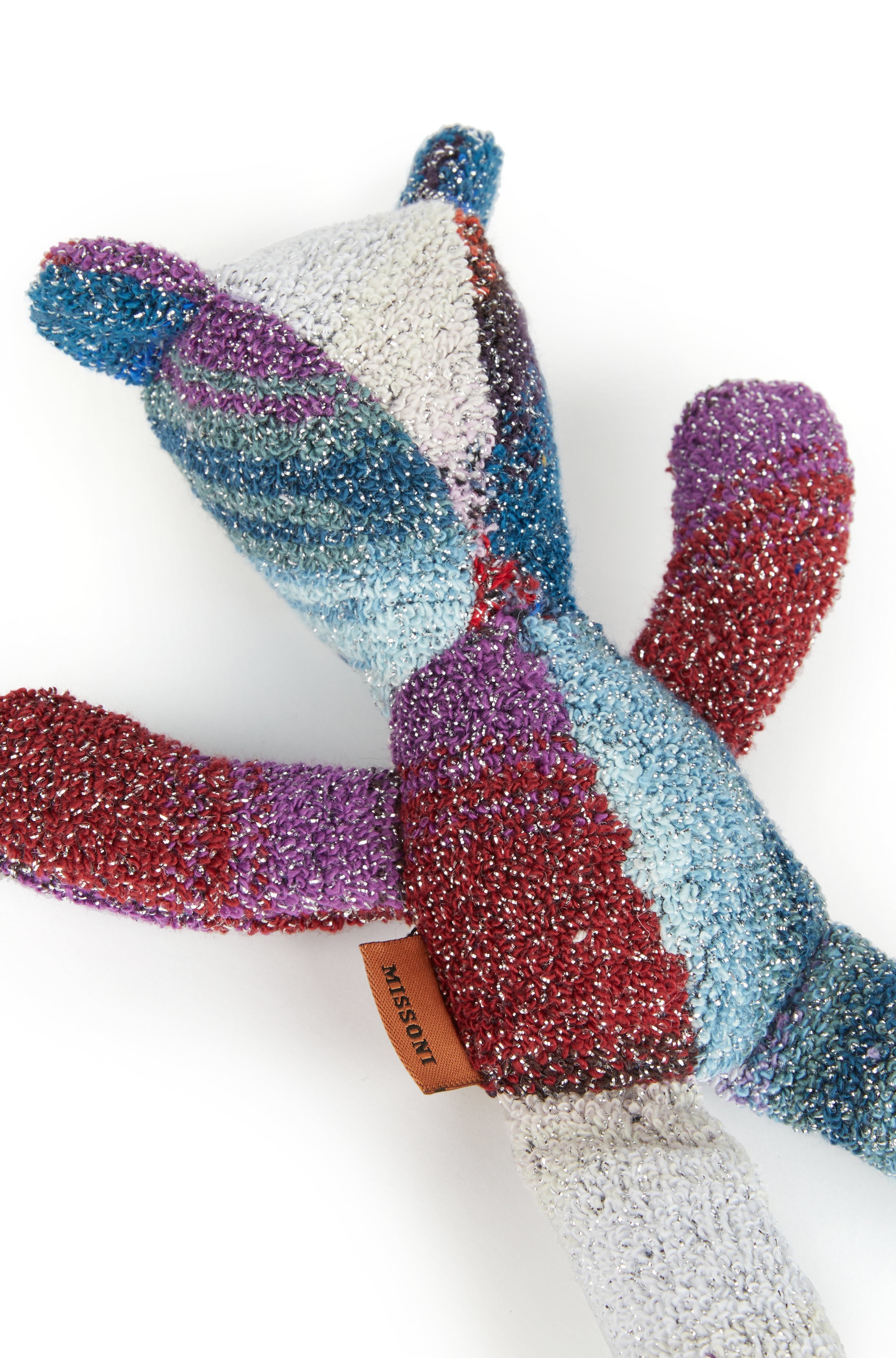 Cotton And Lurex Brown Bear Puppet , Multicoloured  - 4