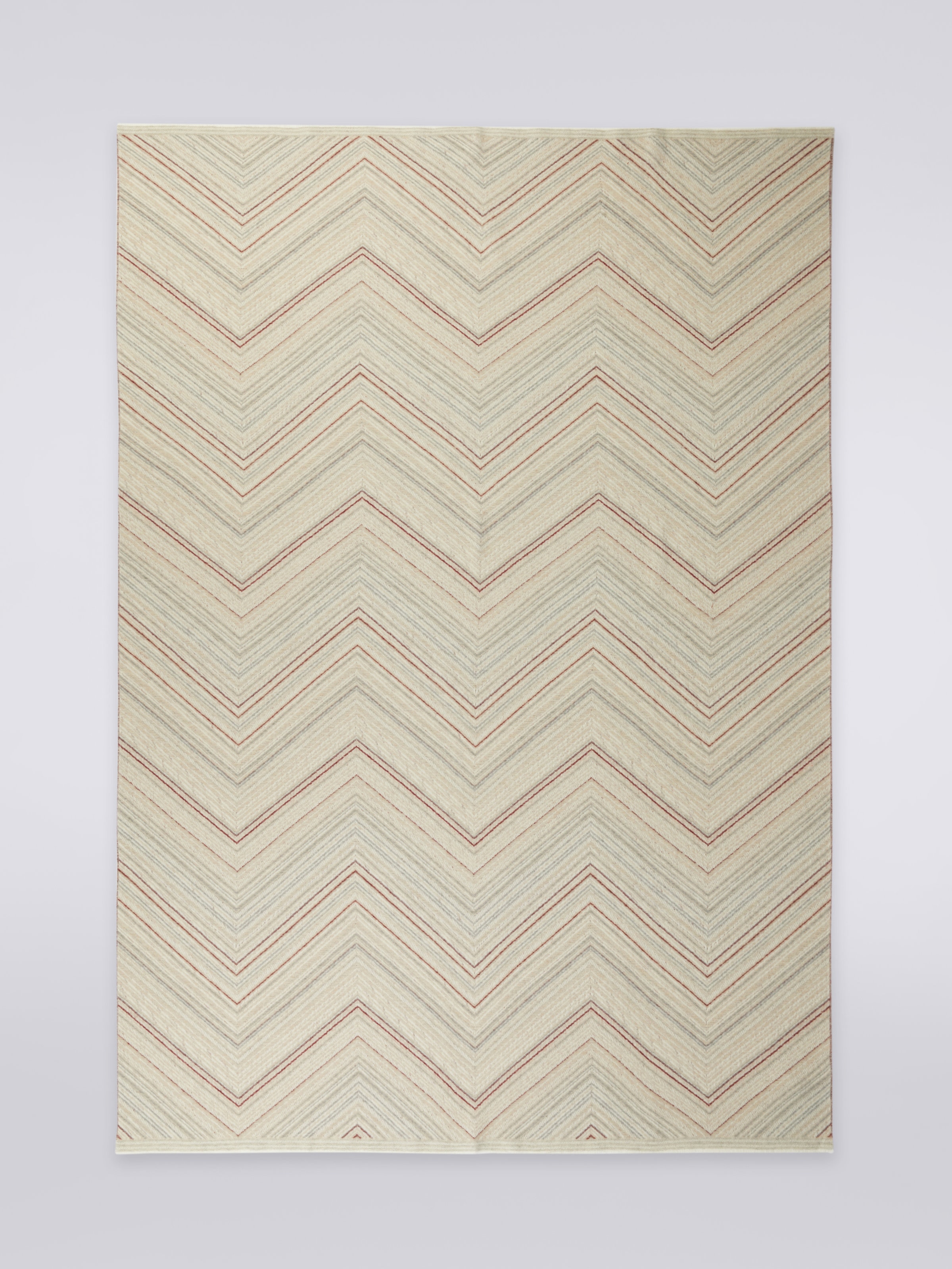 Plaid Catullo 130x190 cm aus Wolle und Kaschmir, Weiß  - 1