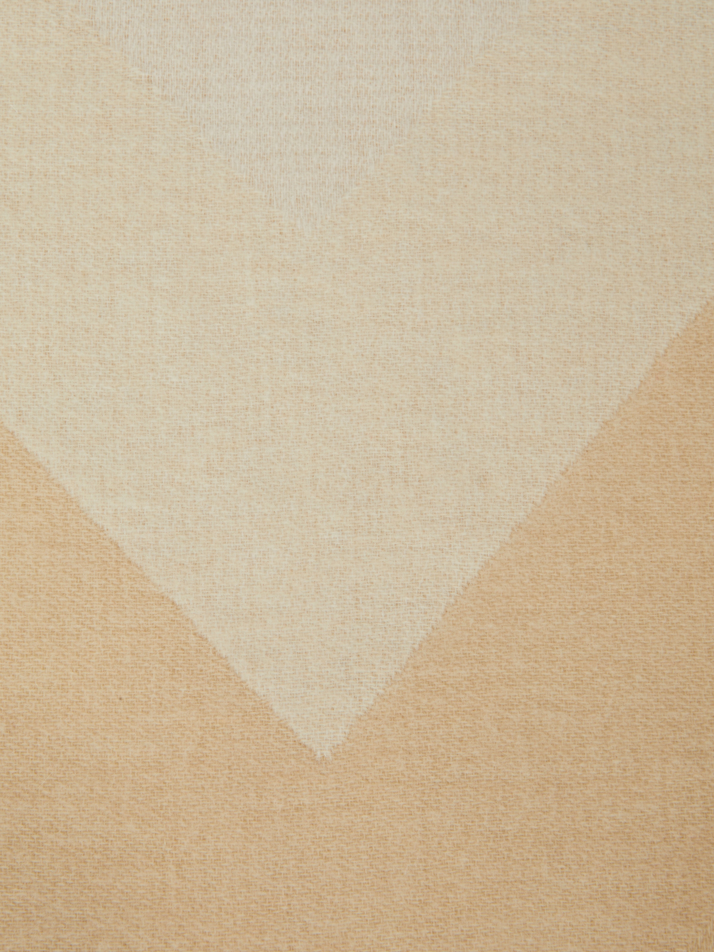 Cornelio 130x190 cm plaid blanket in zigzag wool, White  - 3
