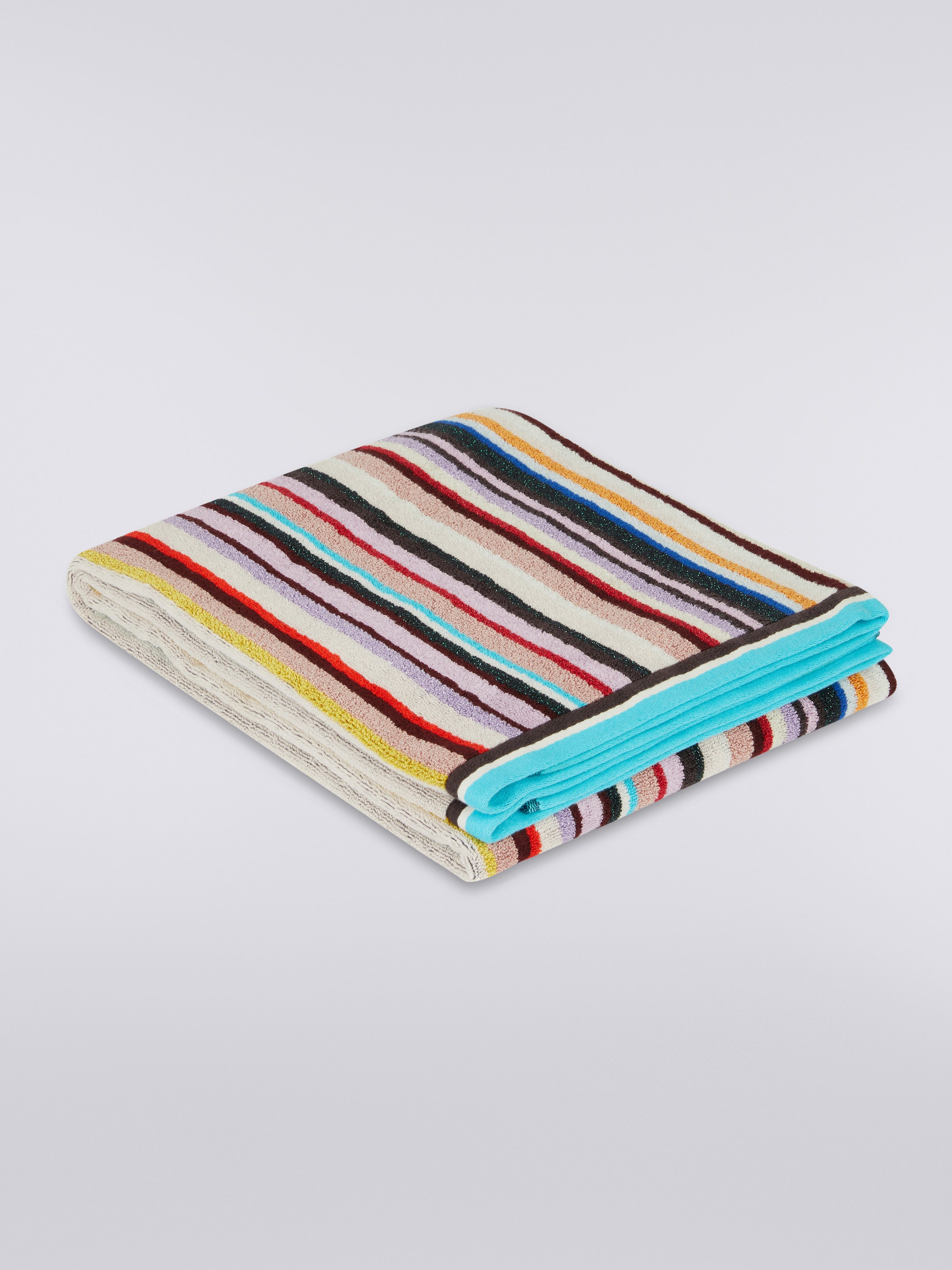 Chandler 100x180 cm terry beach towel with lurex Multicoloured 