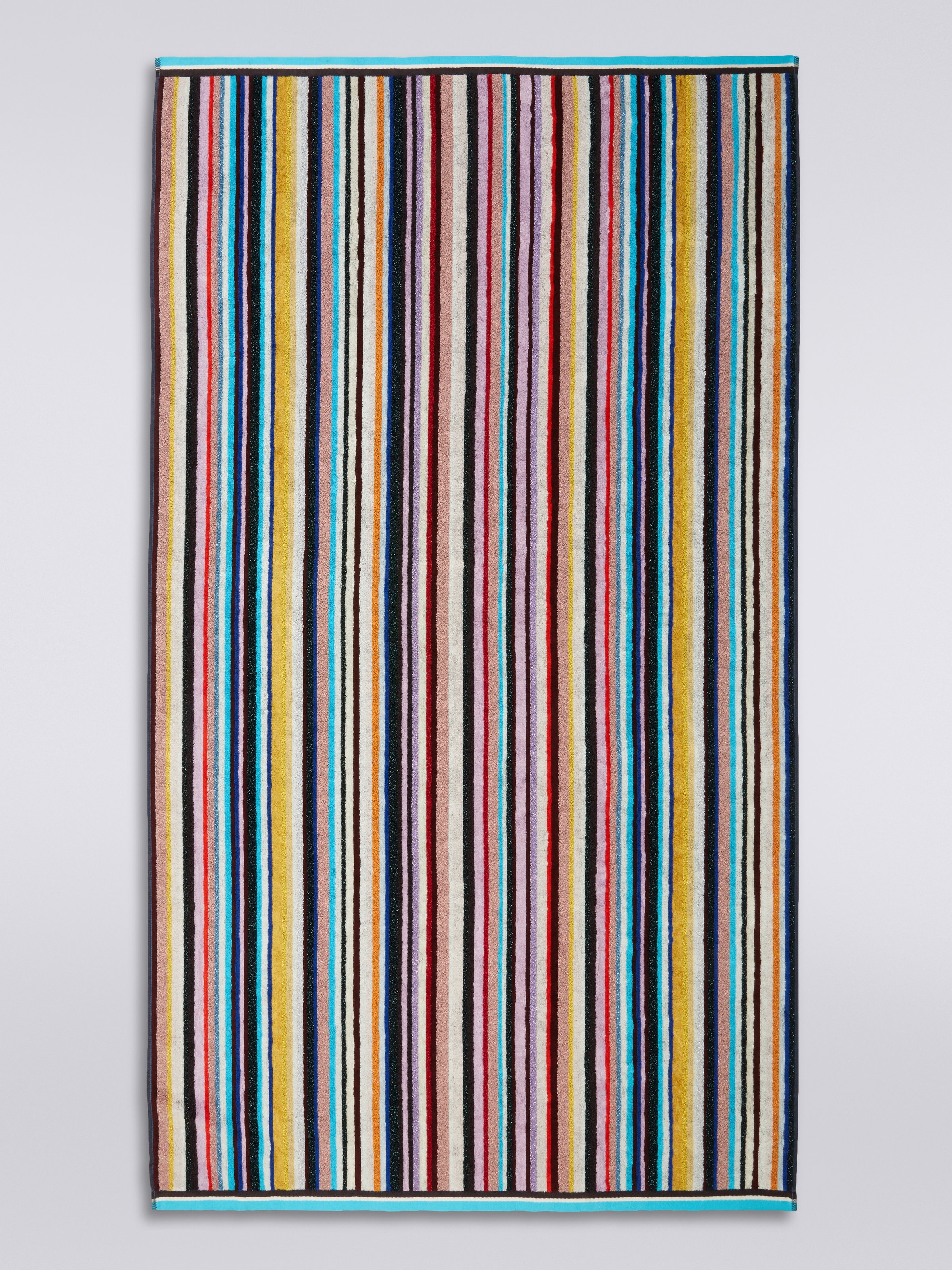 Serviette de plage Chandler 100x180 cm en tissu éponge avec lurex, Multicolore  - 1