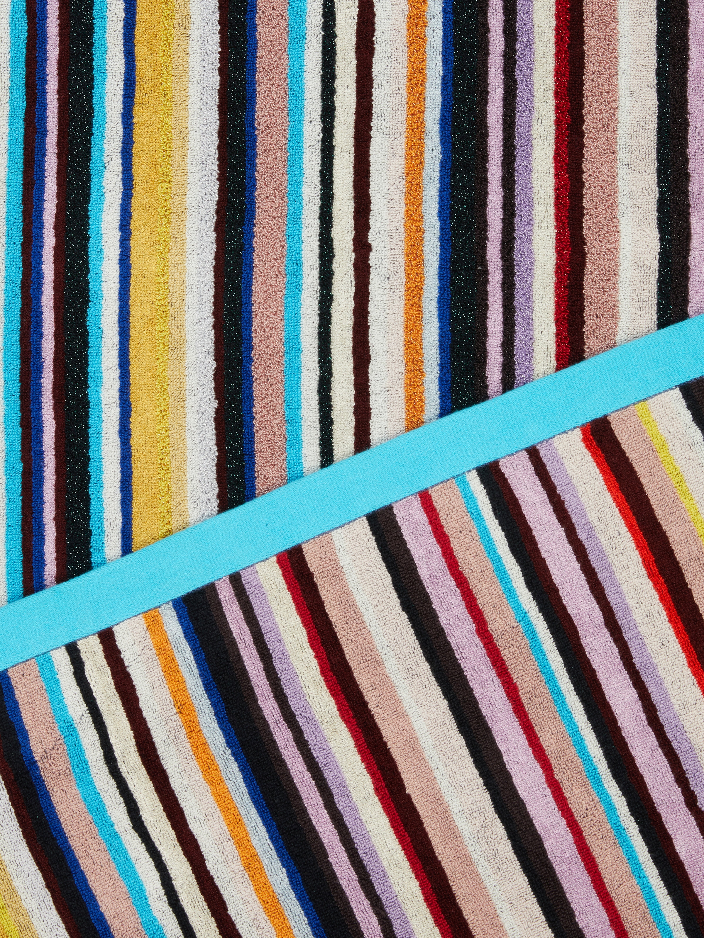 Toalla de playa Chandler 100×180 cm de rizo con lúrex, Multicolor  - 2
