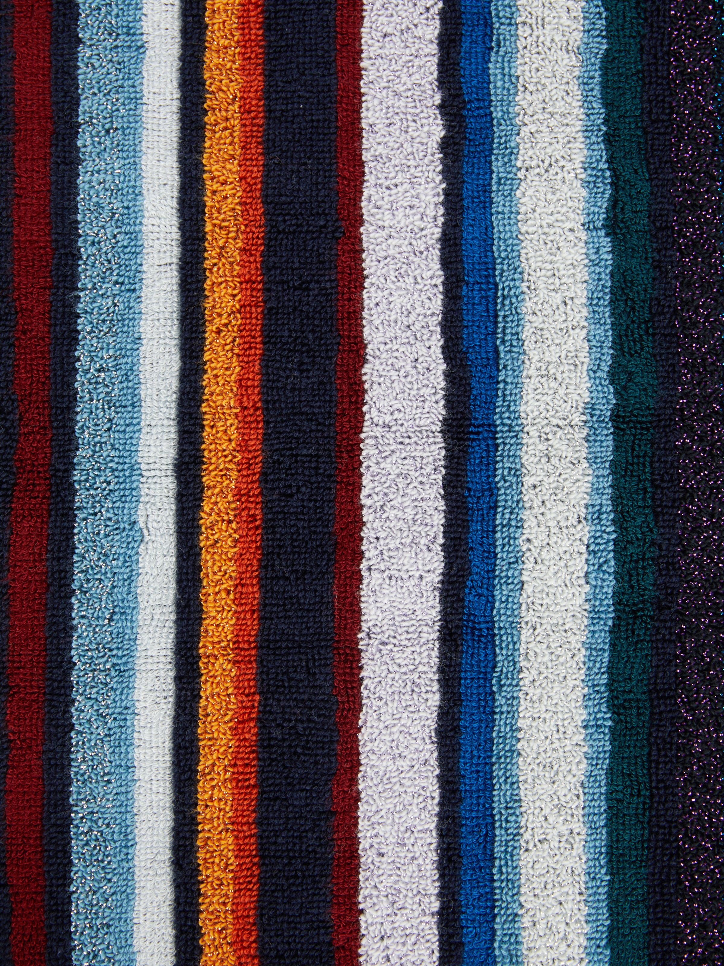 Chandler 100x180 cm terry beach towel with lurex, Blue - 3