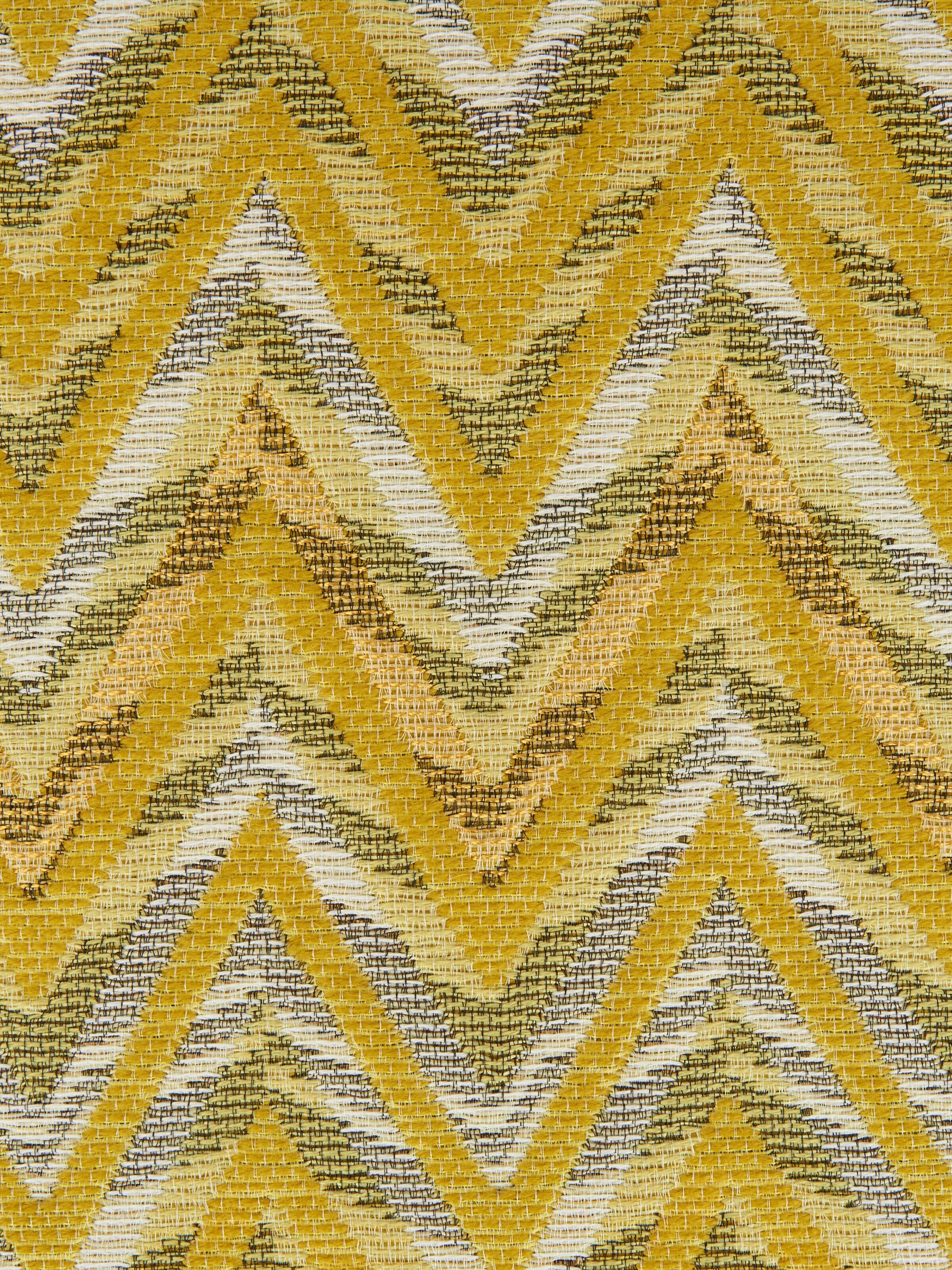 Bleatched 40x40 cm 3D effect chevron cushion, Yellow  - 3