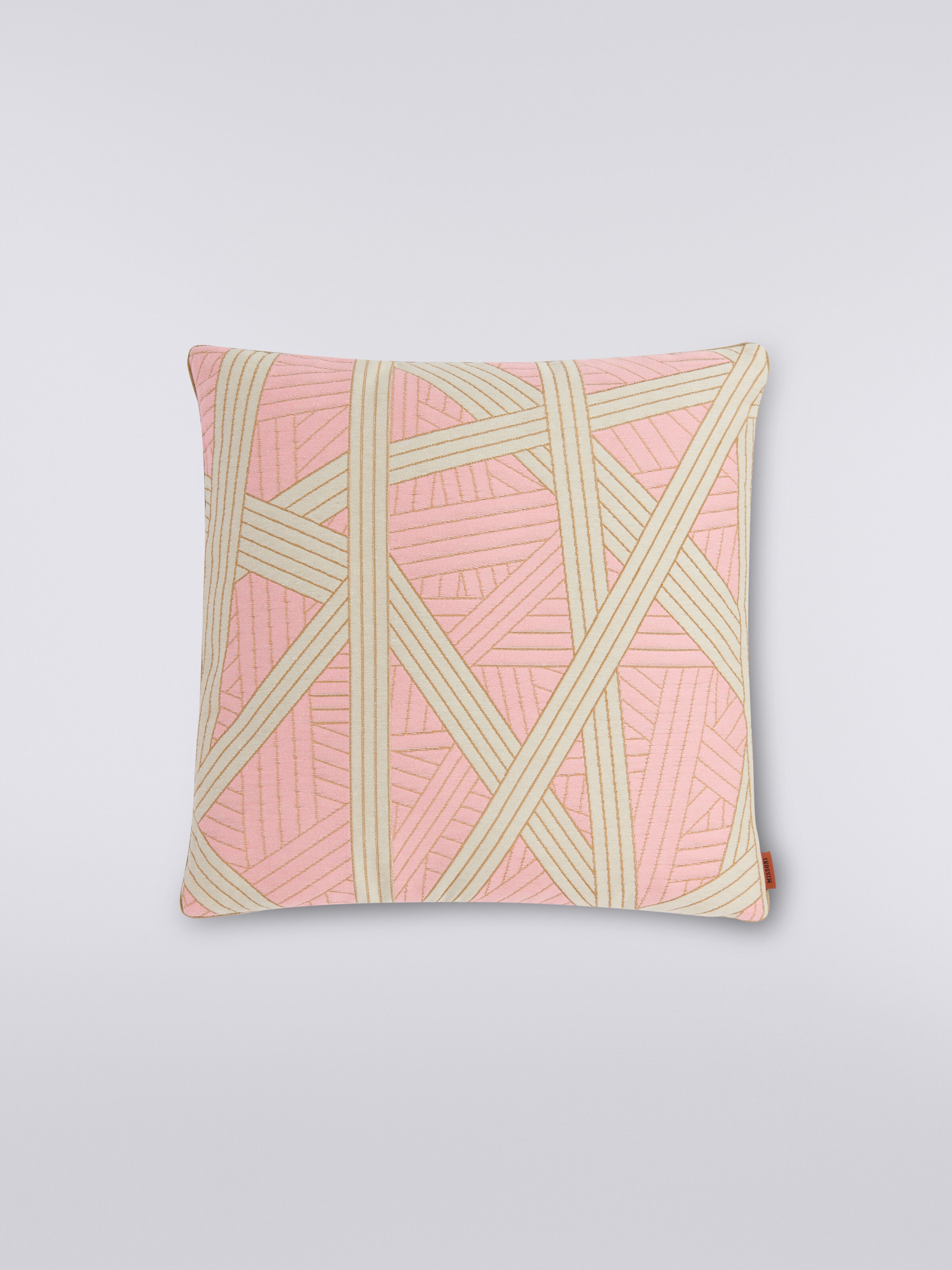 Nastri cushion 40x40 cm with stitching, Pink - 0