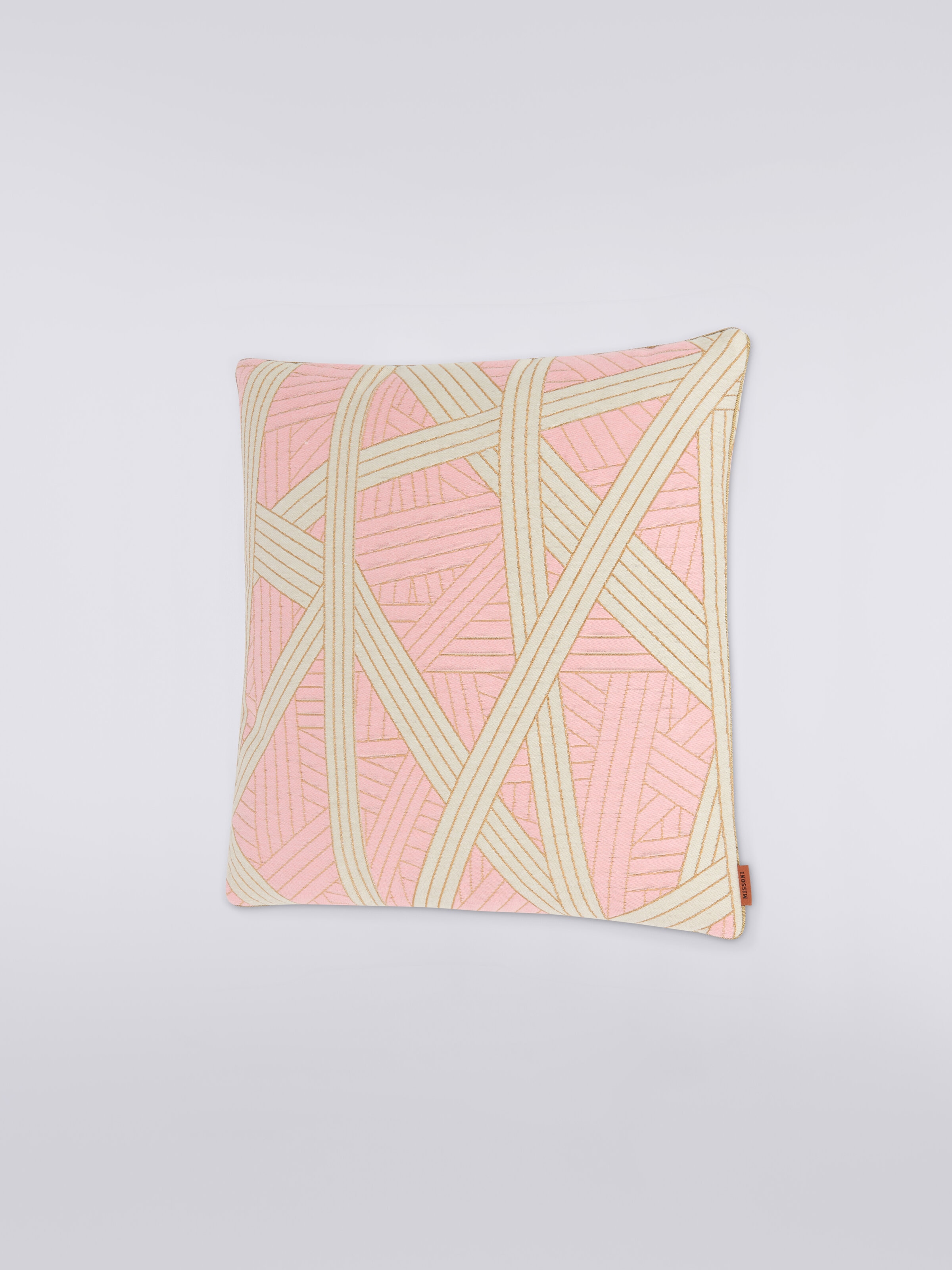 Nastri cushion 40x40 cm with stitching, Pink - 1