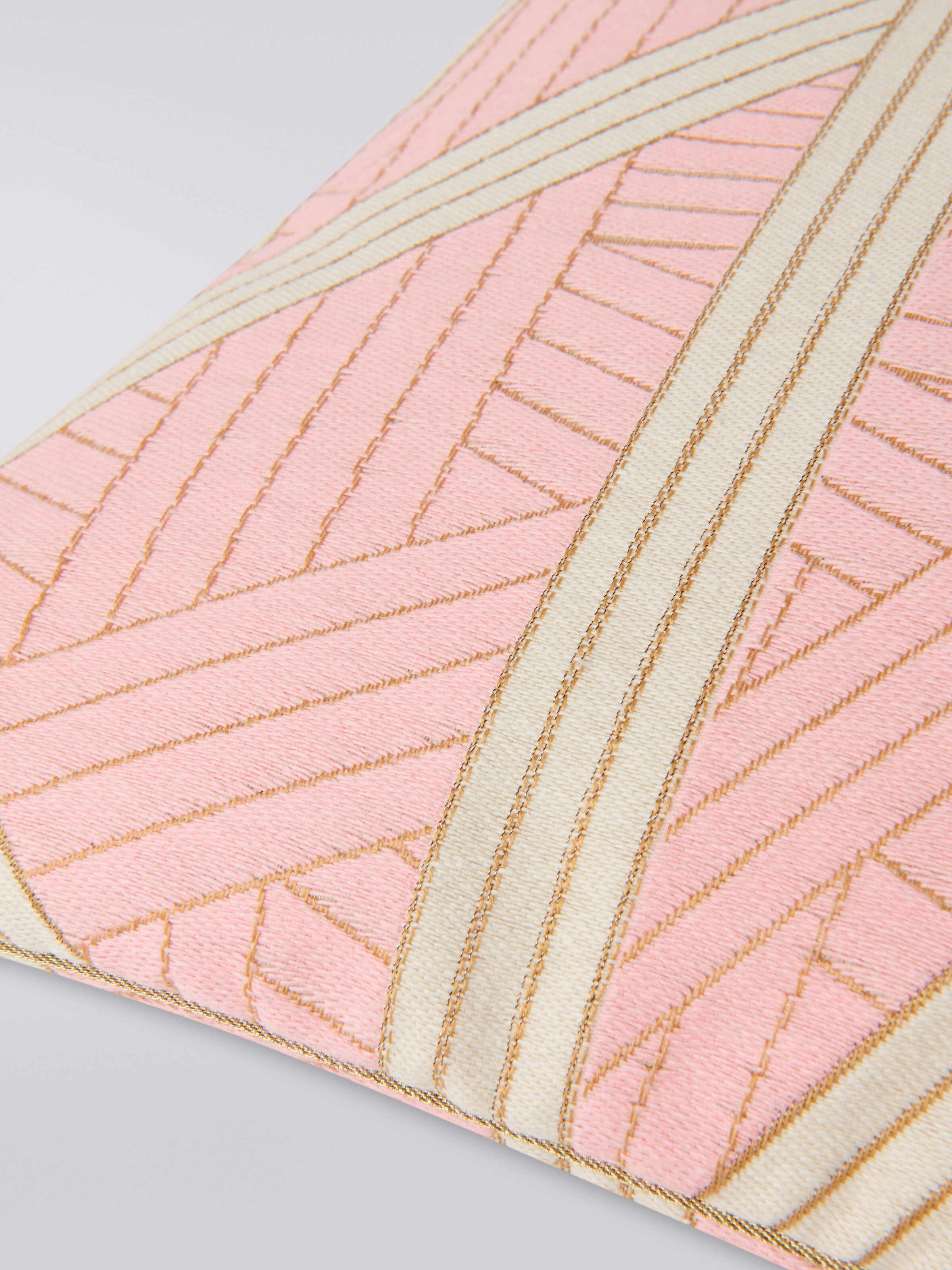 Nastri cushion 40x40 cm with stitching, Pink - 2
