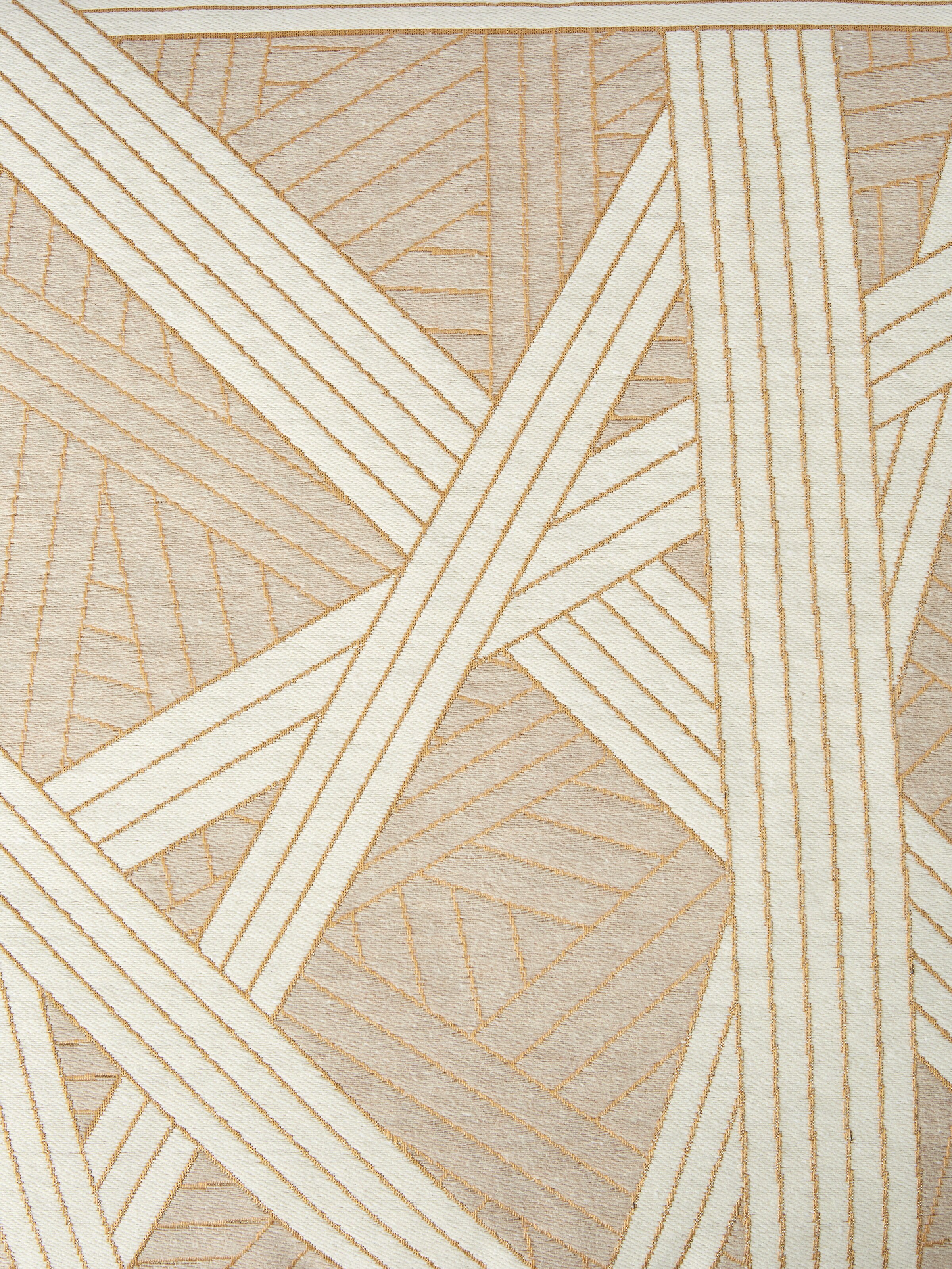 Cuscino Nastri 40x40 cm con impunture, Beige - 3