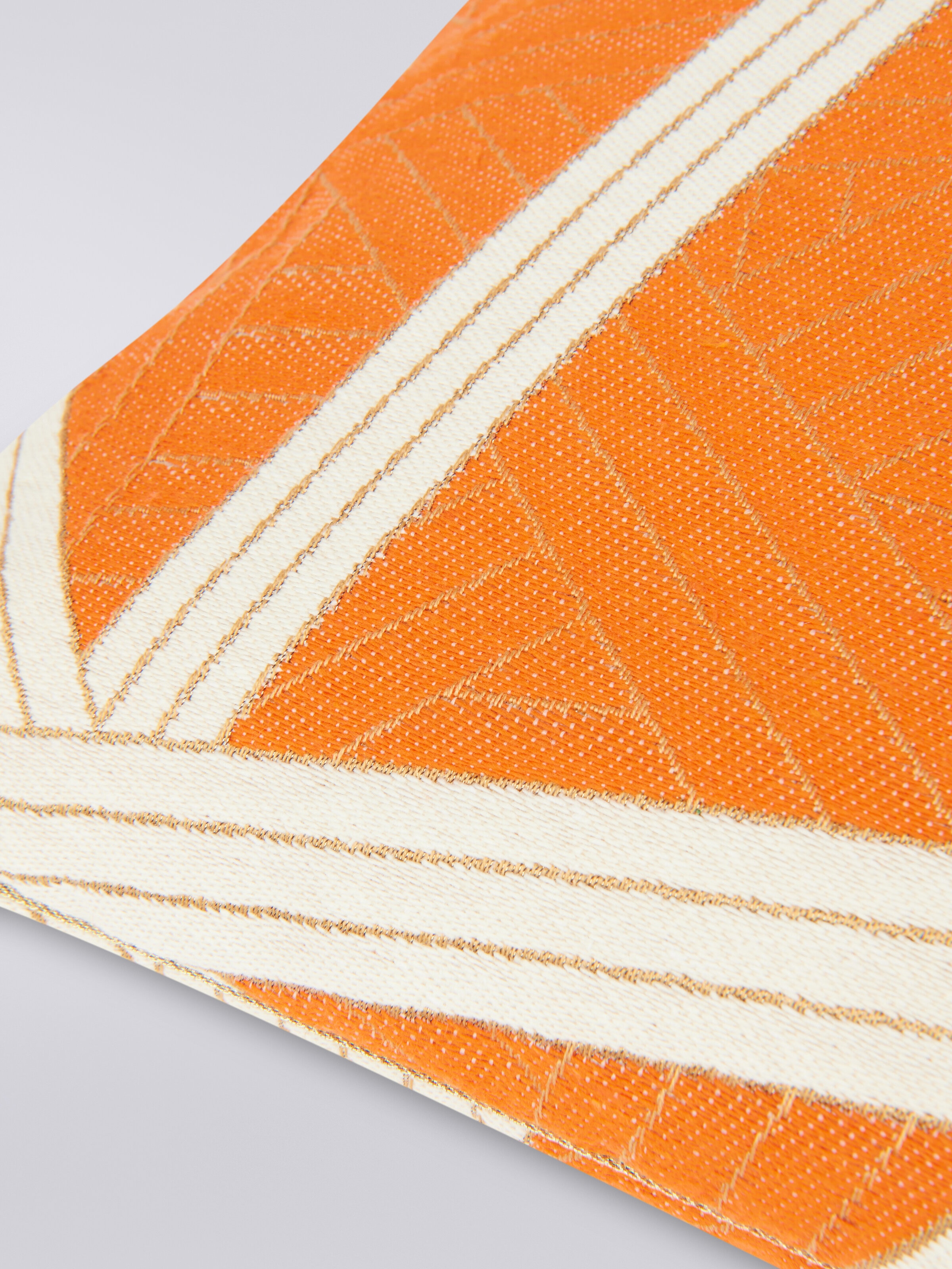 Nastri cushion 40x40 cm with stitching, Orange - 2