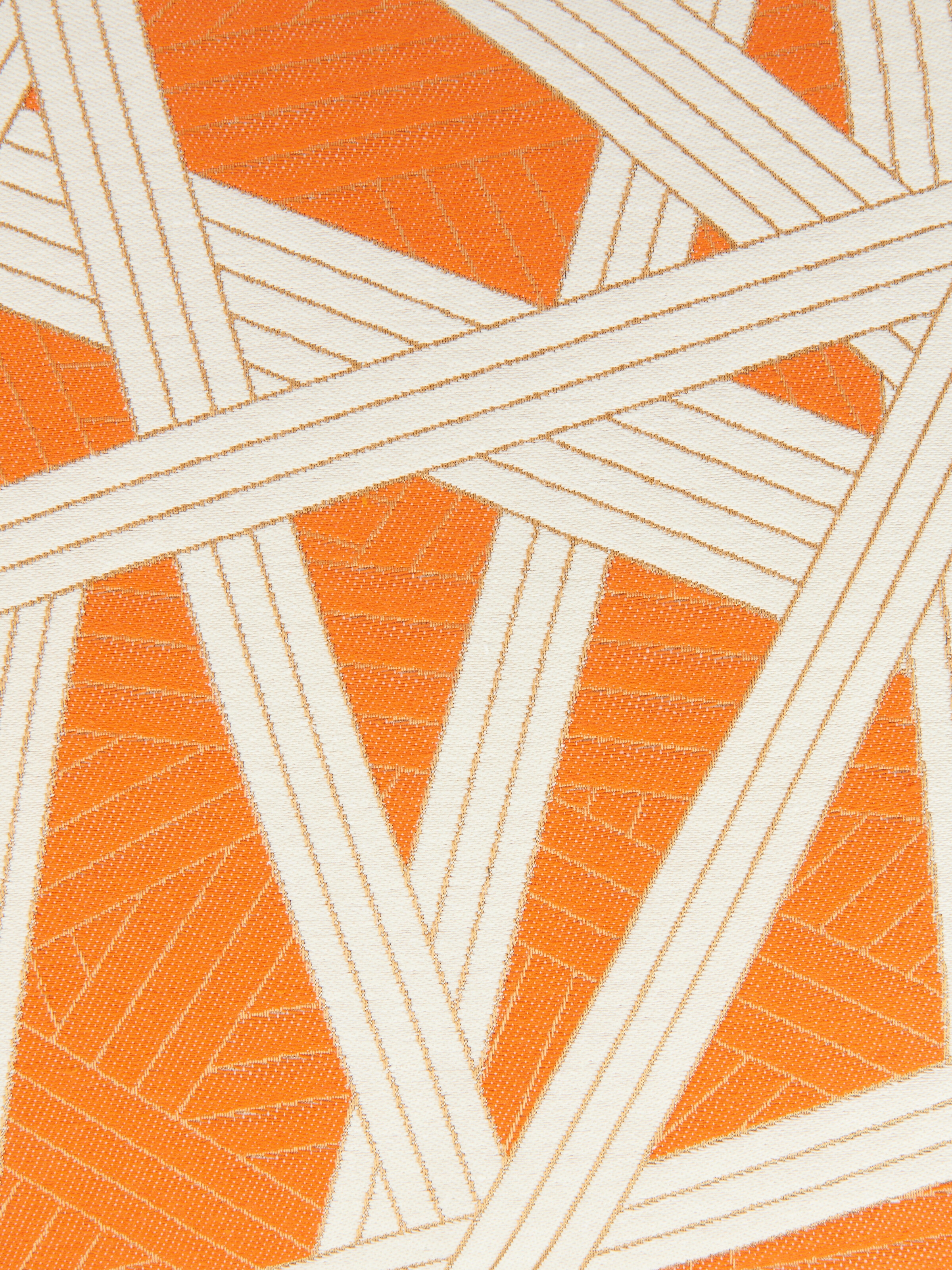Nastri cushion 40x40 cm with stitching, Orange - 3