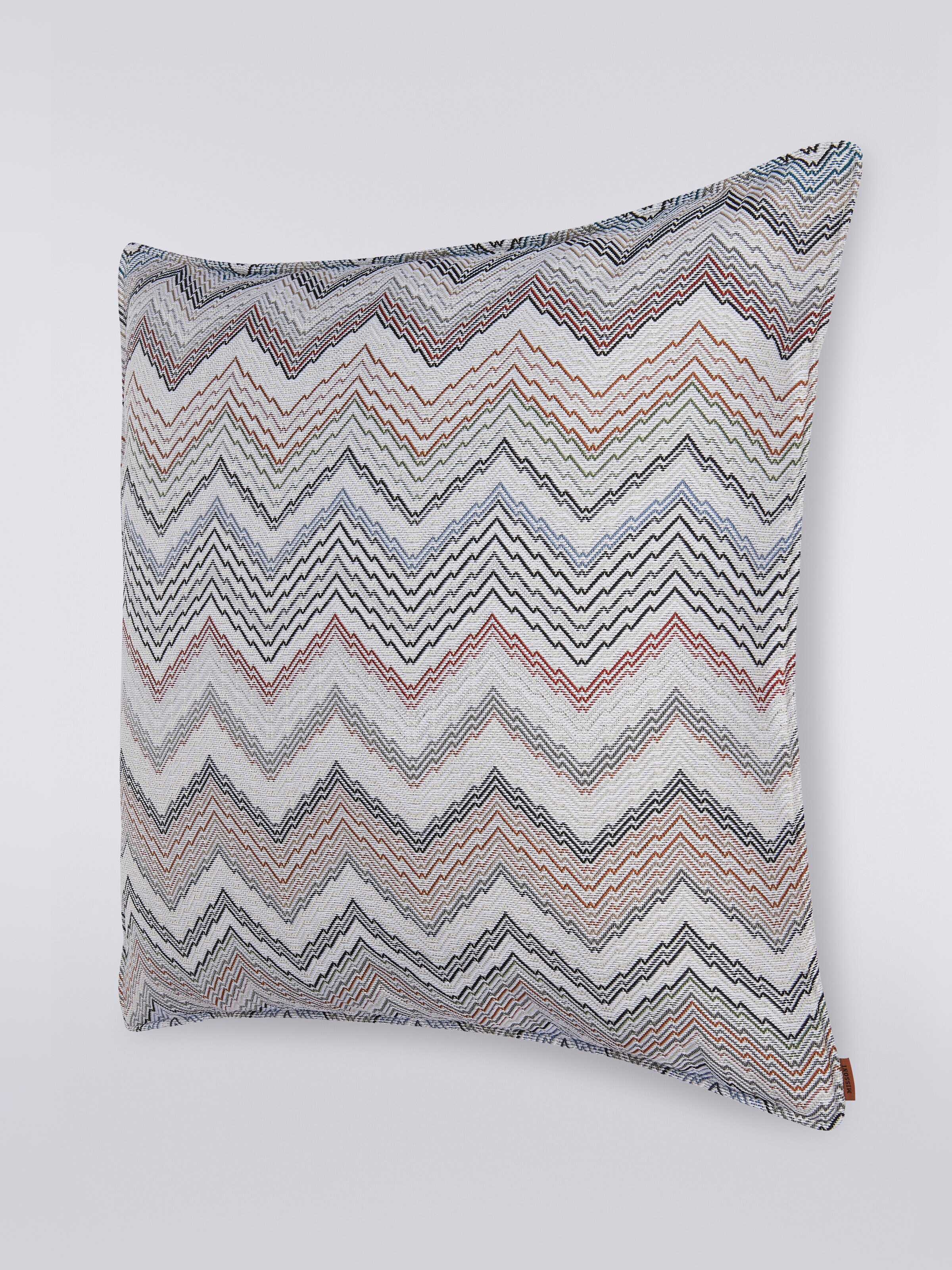 Milano 60x60 cm cushion with knitted effect, White  - 1
