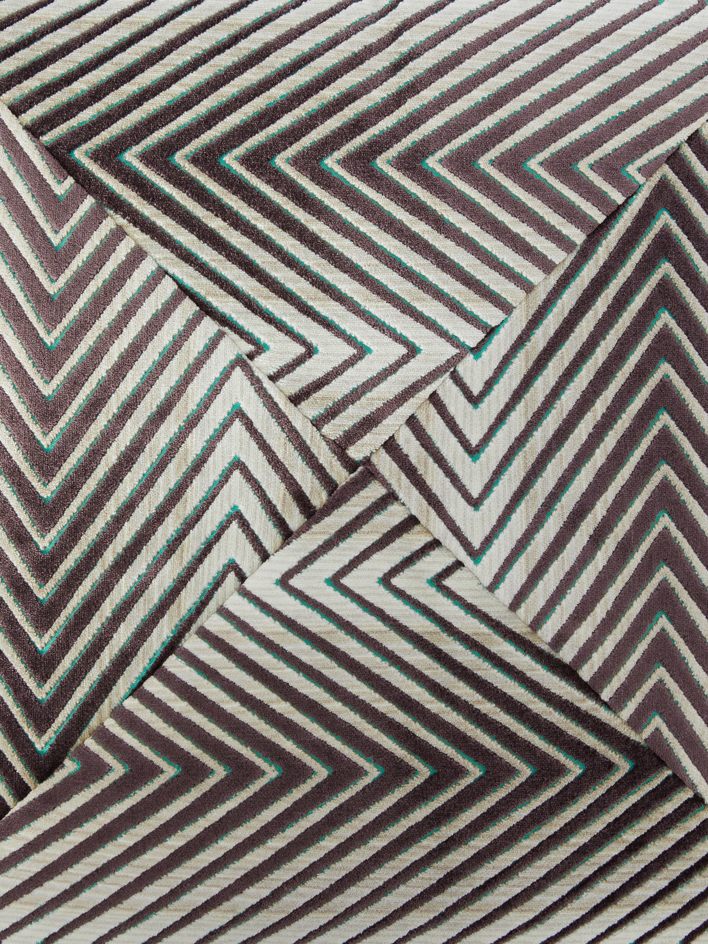 Coussin Ziggy 60x60 cm, Violet  Multicolore  - 3