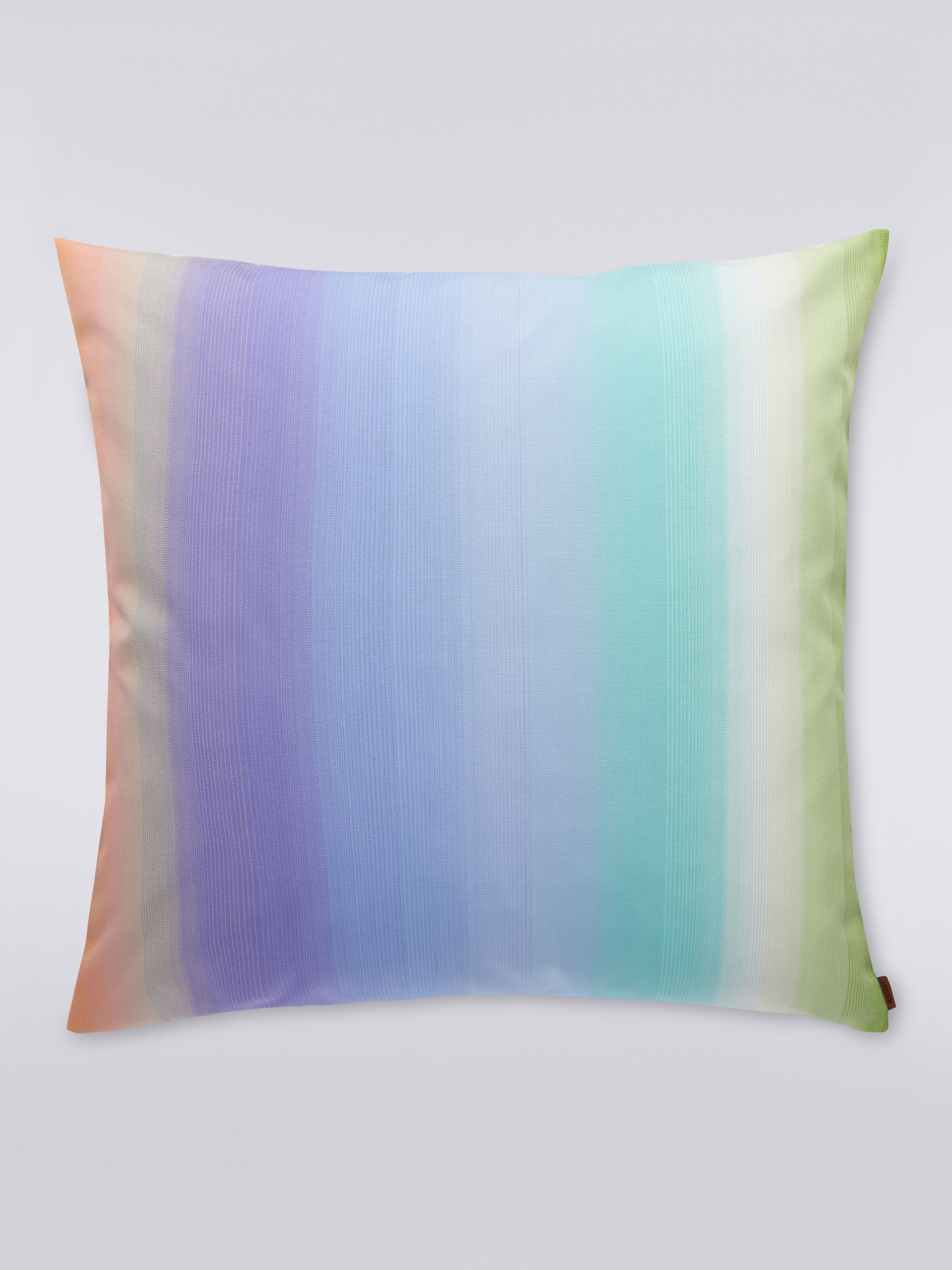 Resort 60x60 cm outdoor cushion in multicoloured faded canvas, Multicoloured  - 2