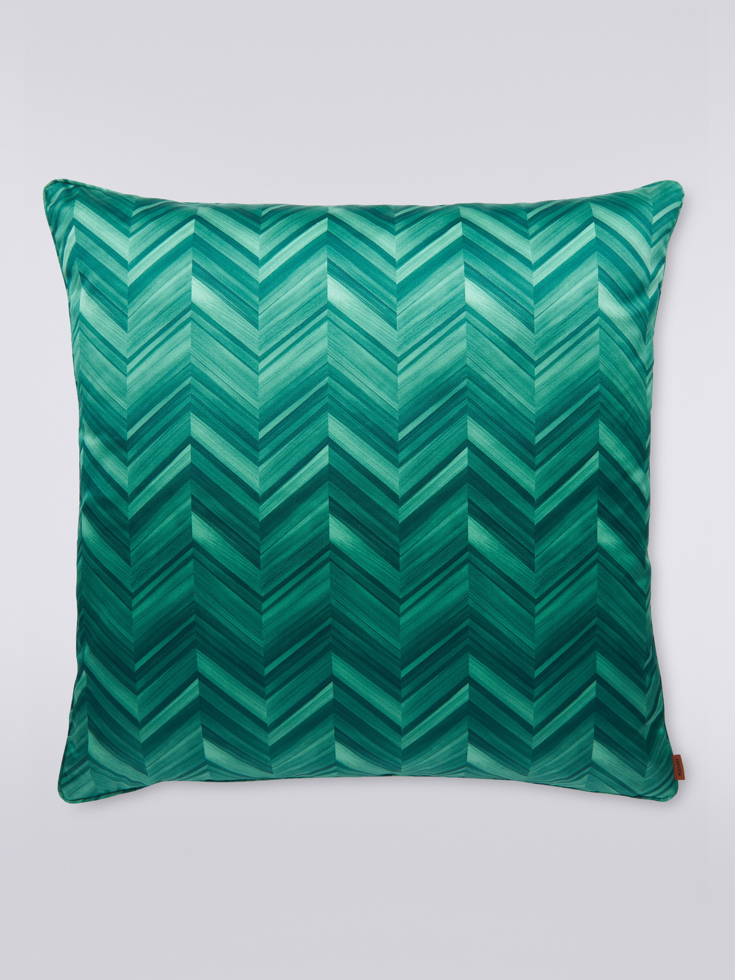 Layers 60x60 cm cotton sateen chevron cushion, Multicoloured  - 0