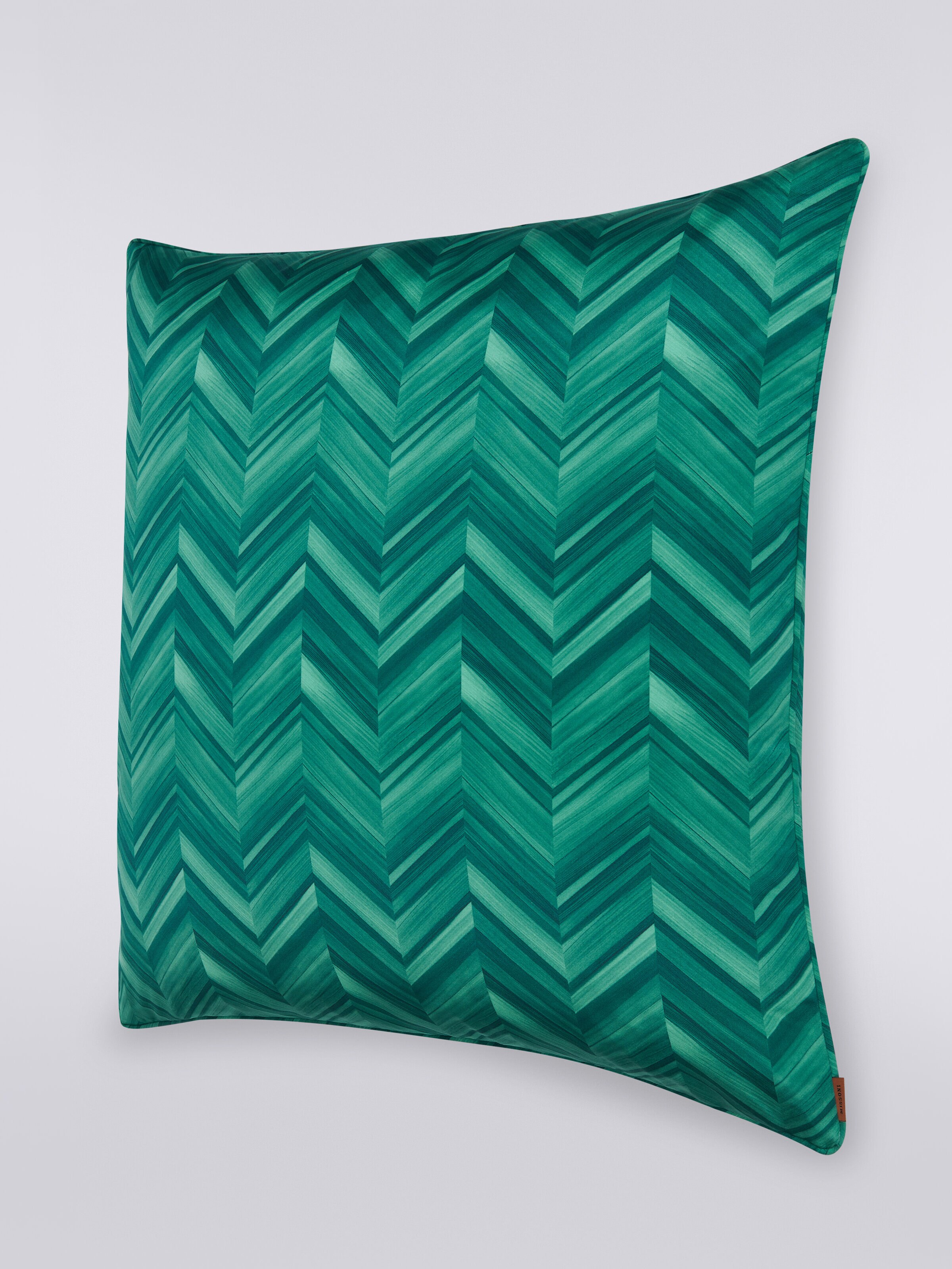Layers 60x60 cm cotton sateen chevron cushion, Multicoloured  - 1