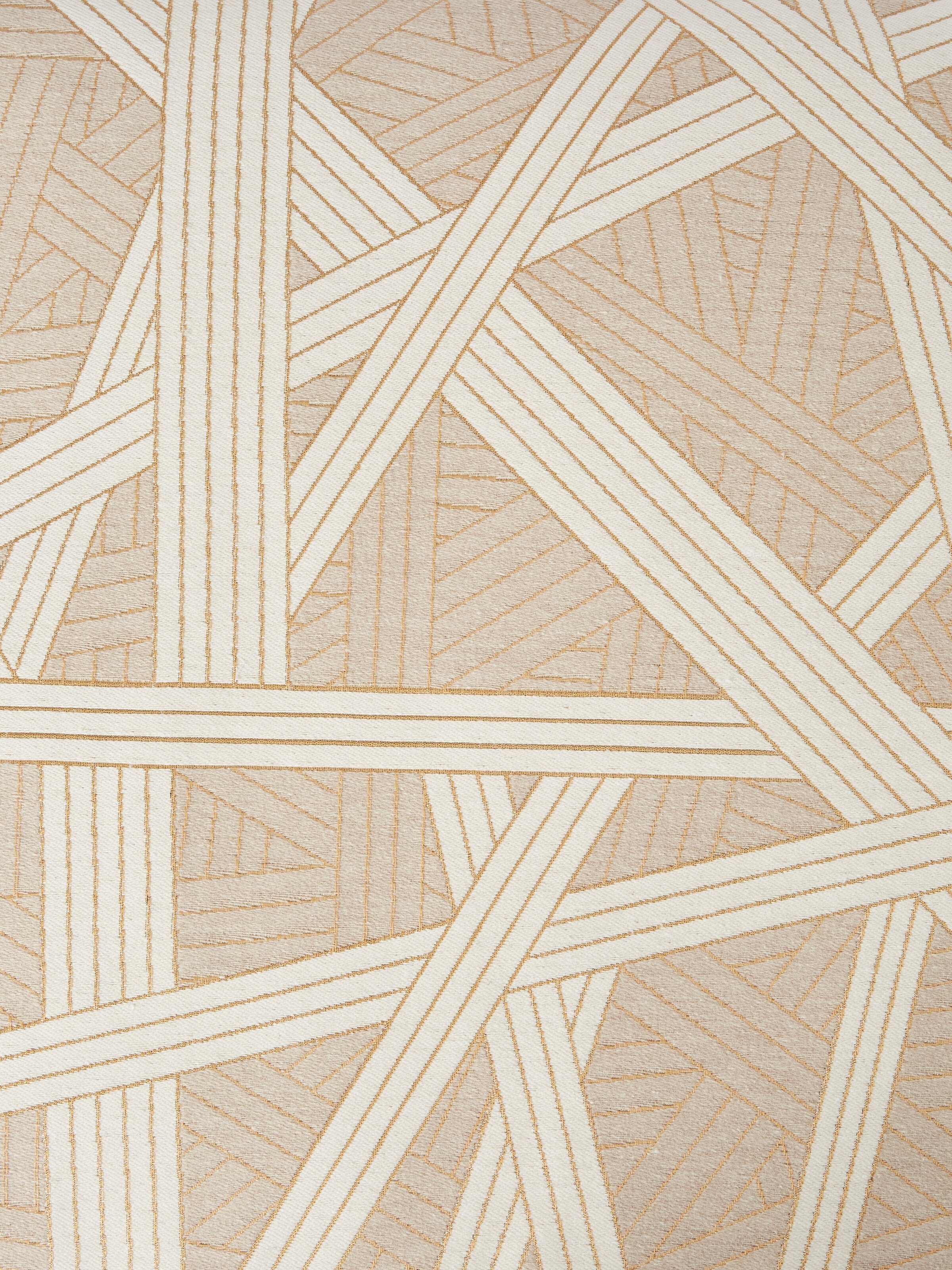 Coussin Nastri 60x60 cm avec surpiqûres contrastantes, Beige - 3
