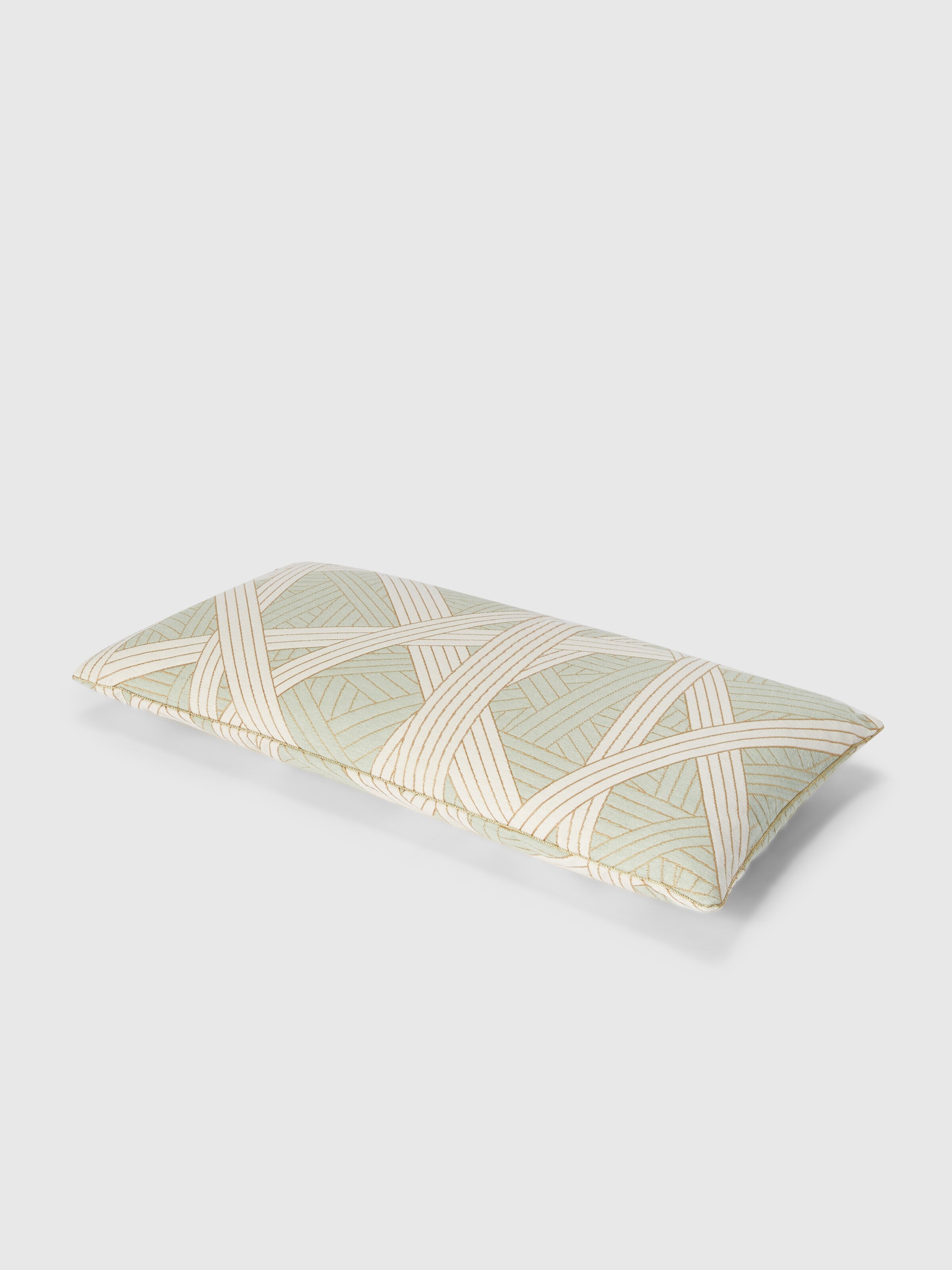 Nastri クッション 30x60cm ステッチ入り, グリーン - 1