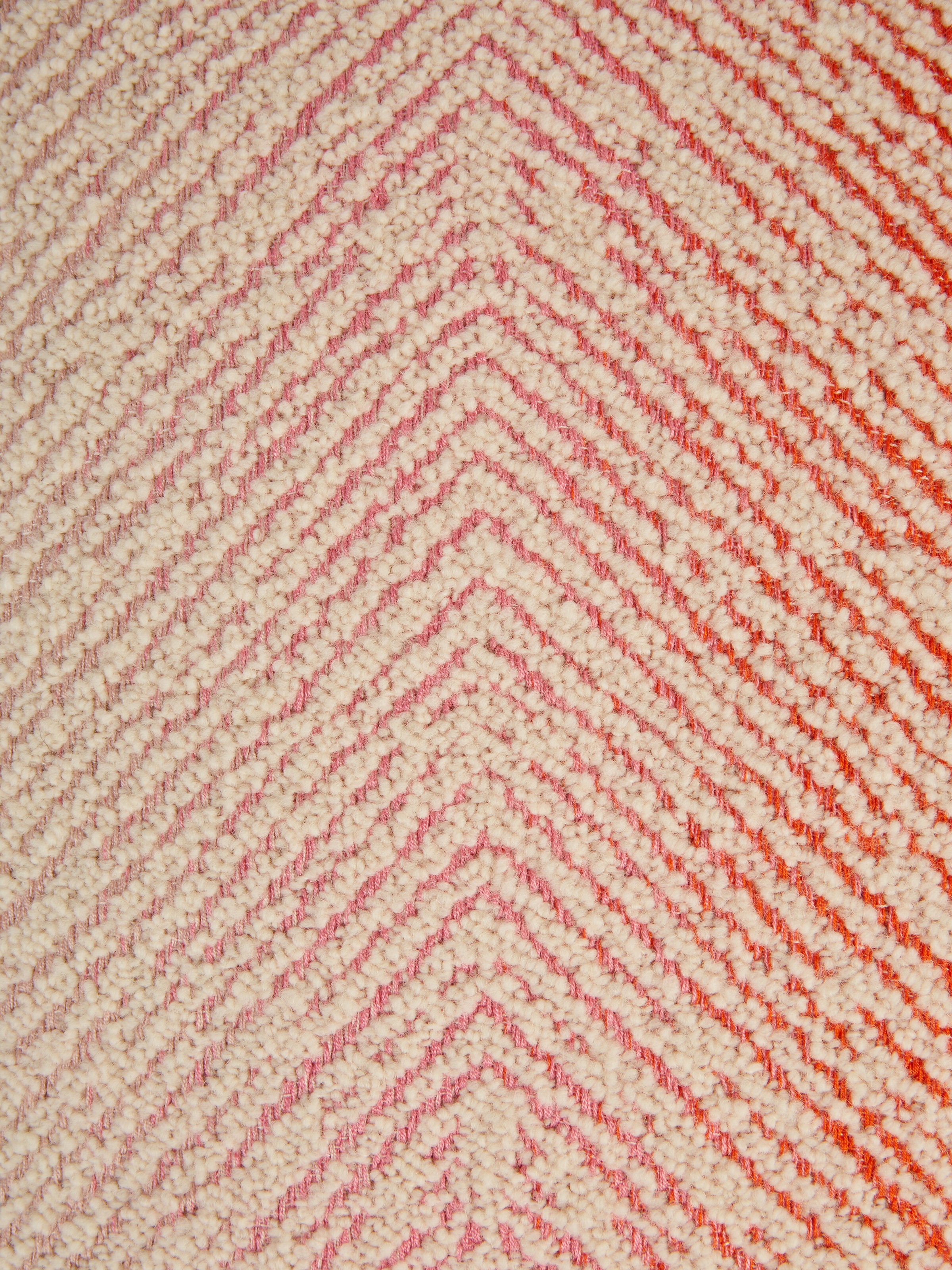 Cojín Brouges 40×40 cm en mezcla de lana y viscosa, Rojo  - 3