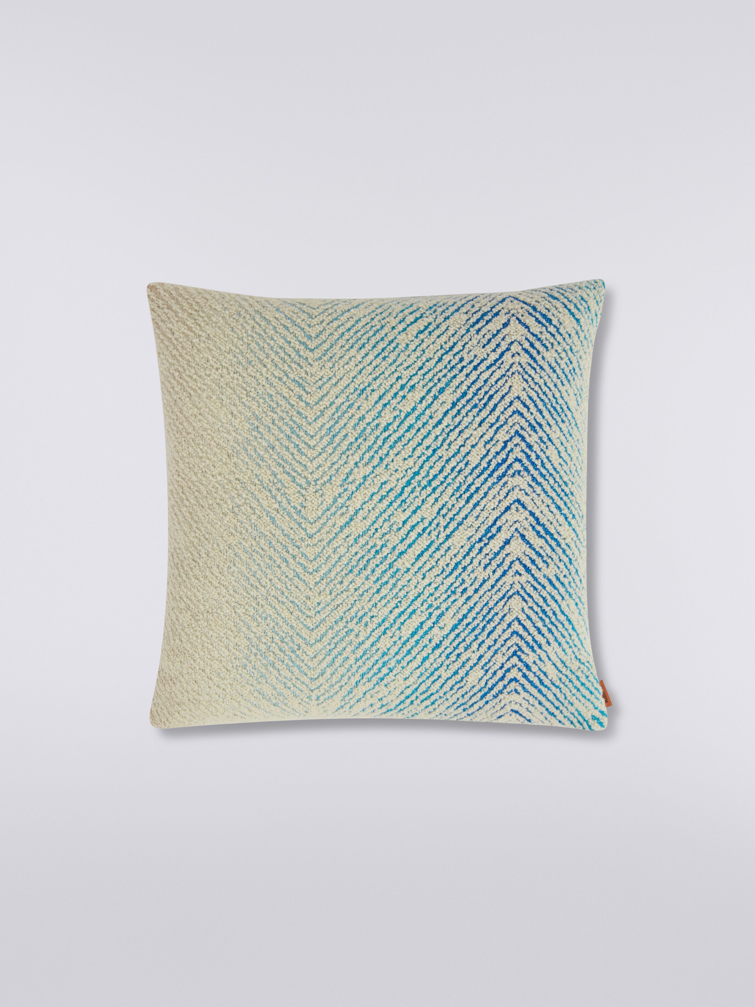 Coussin Brouges 40x40 cm en laine et viscose, Multicolore  - 0