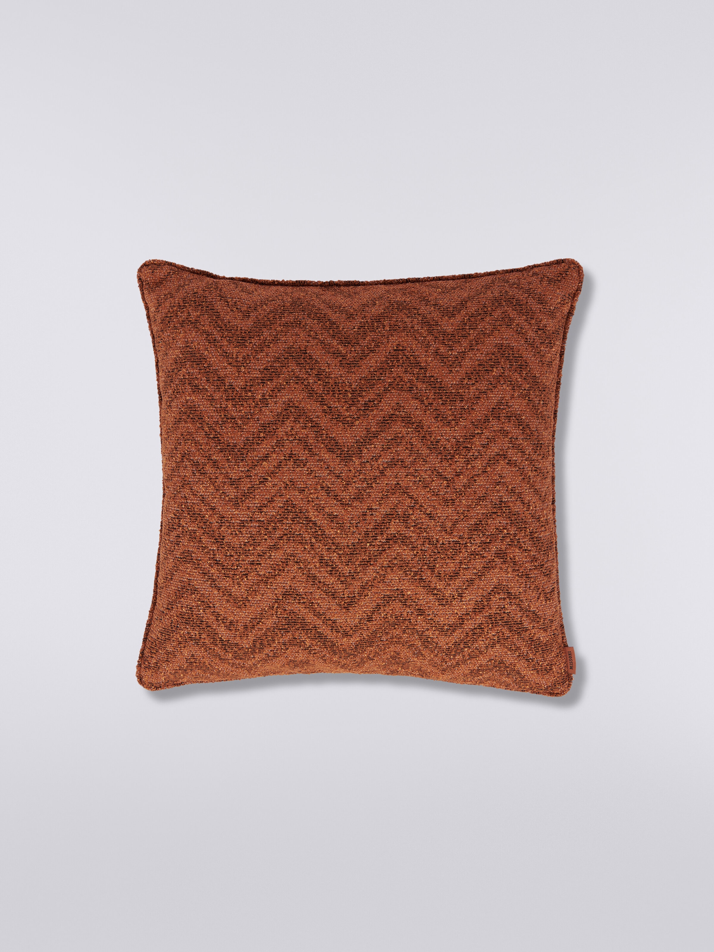 Columbia 40x40 cm chevron bouclé cushion, Multicoloured  - 0
