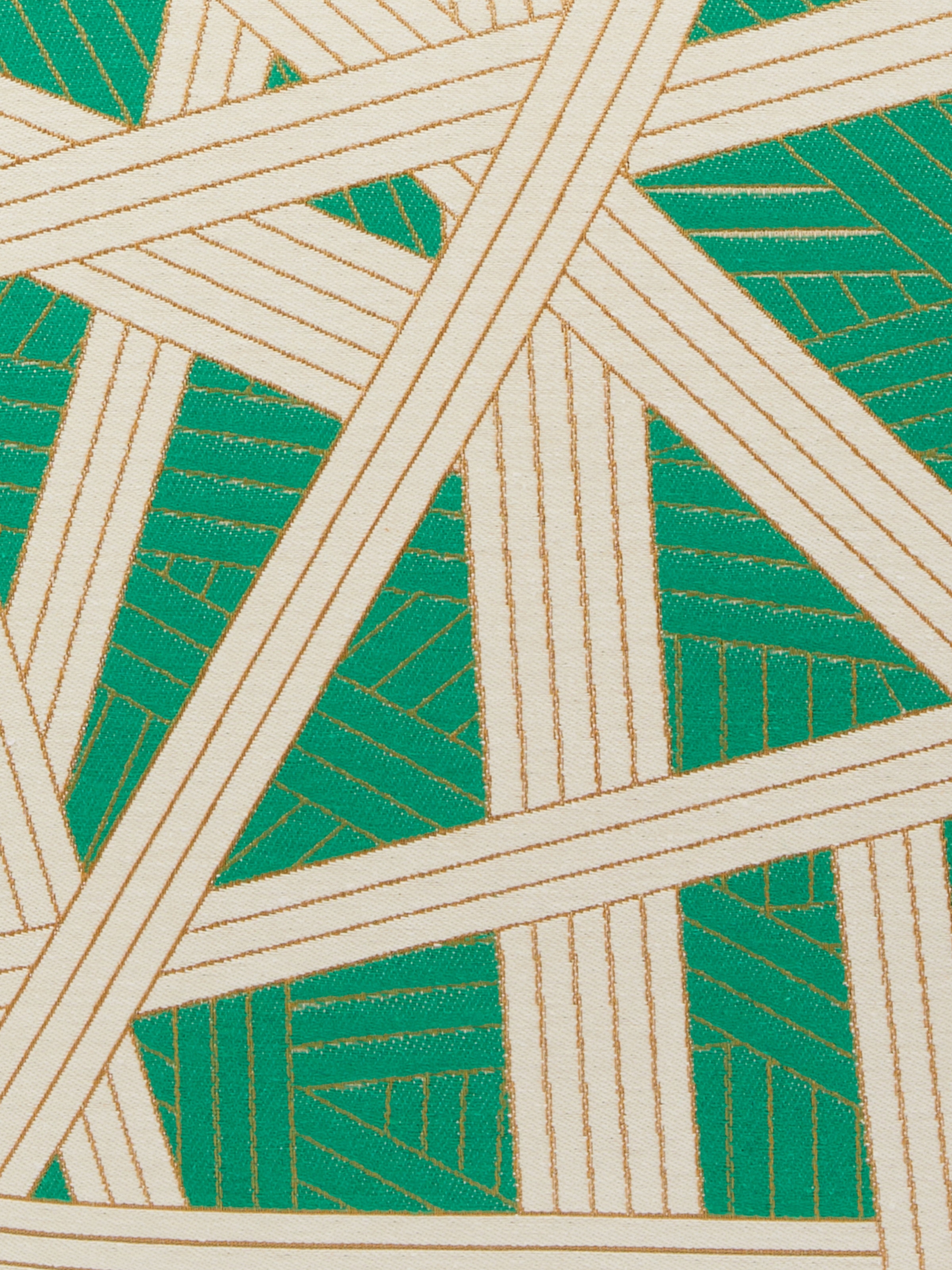 Puf cúbico Nastri 40×40×40 cm con costuras en contraste, Multicolor  - 2