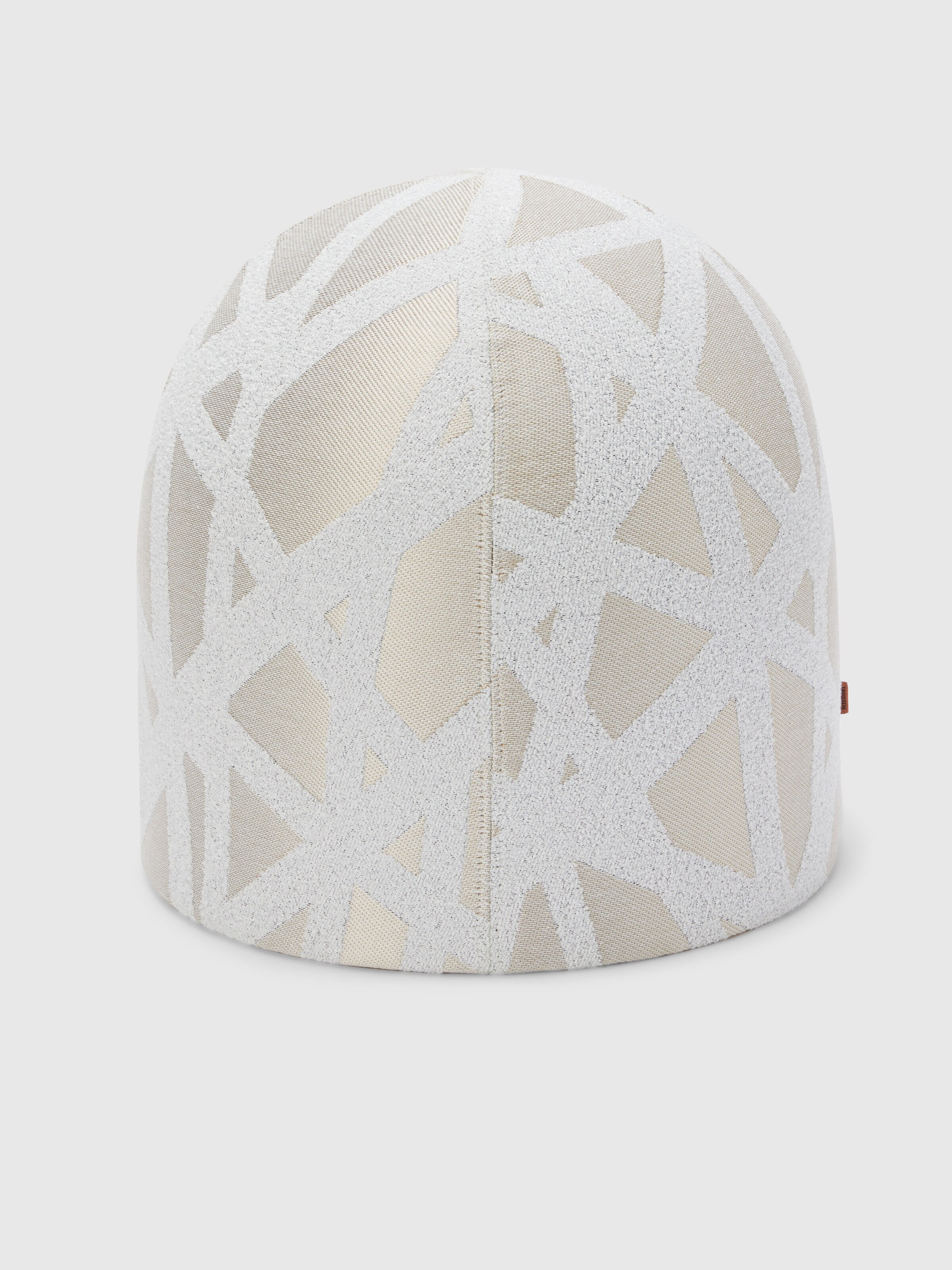 Pouf Nastri 50x50 cm, Bianco  - 0