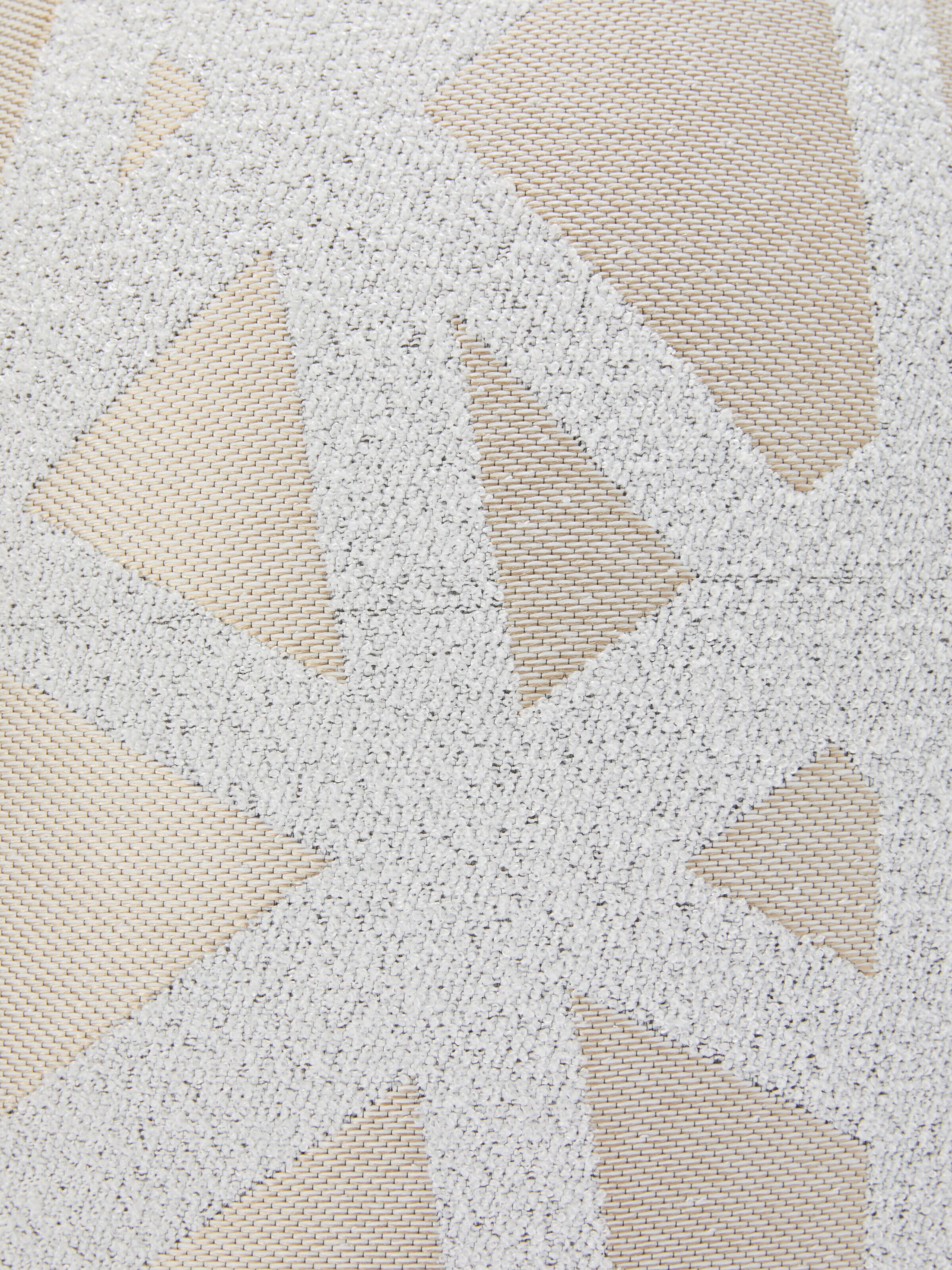Pouf Nastri 50x50 cm, Bianco  - 3