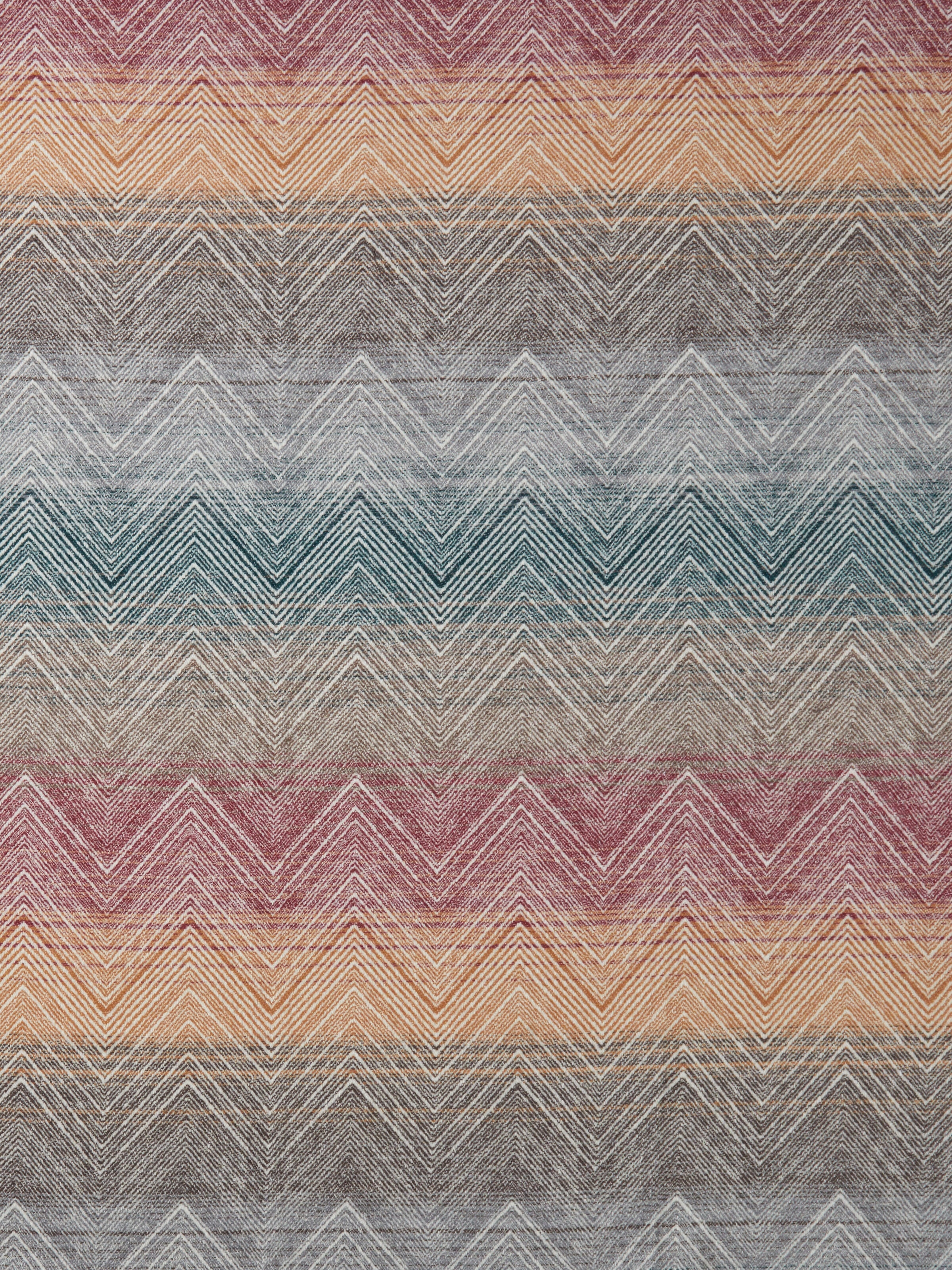 Marea 130x190 cm wool plaid blanket with chevron pattern , Multicoloured  - 3